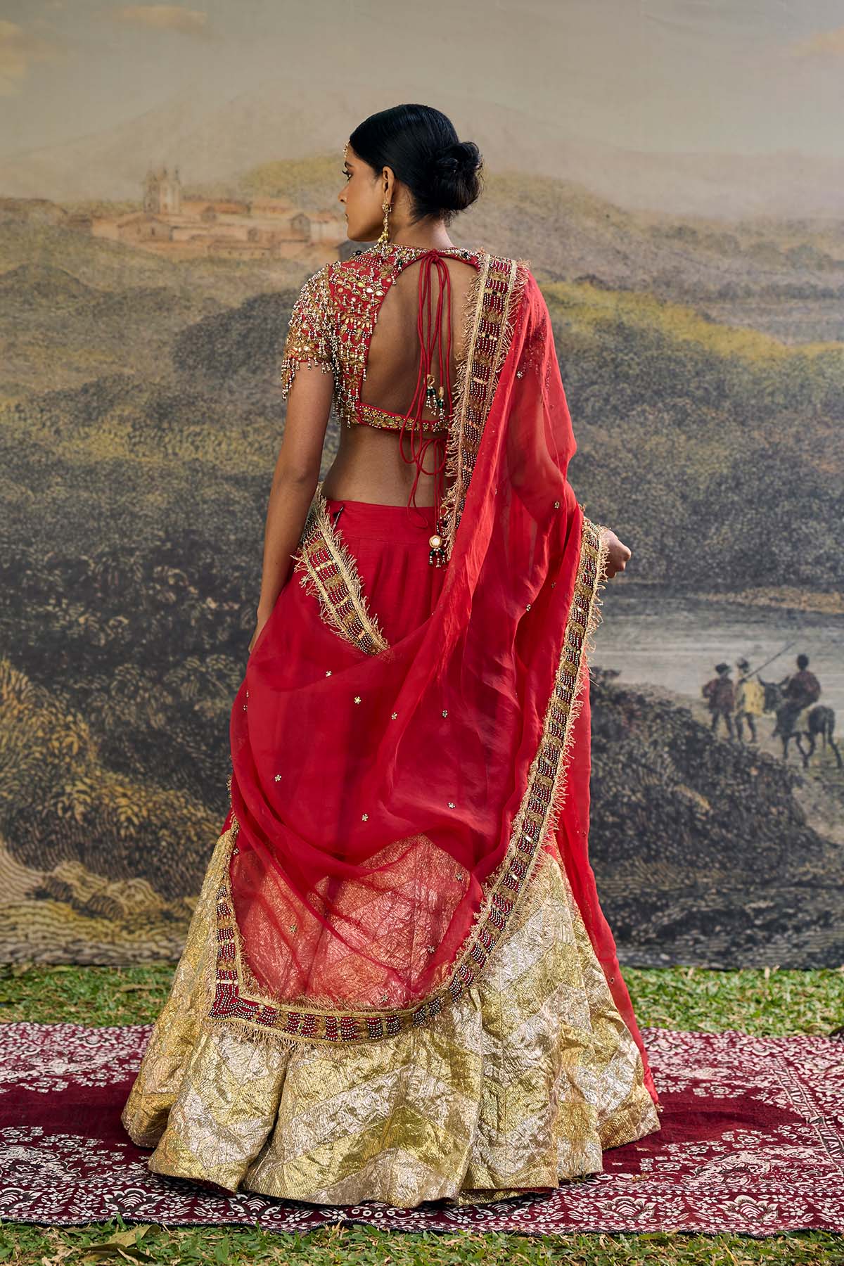 Lalima Jadau Lehenga Set