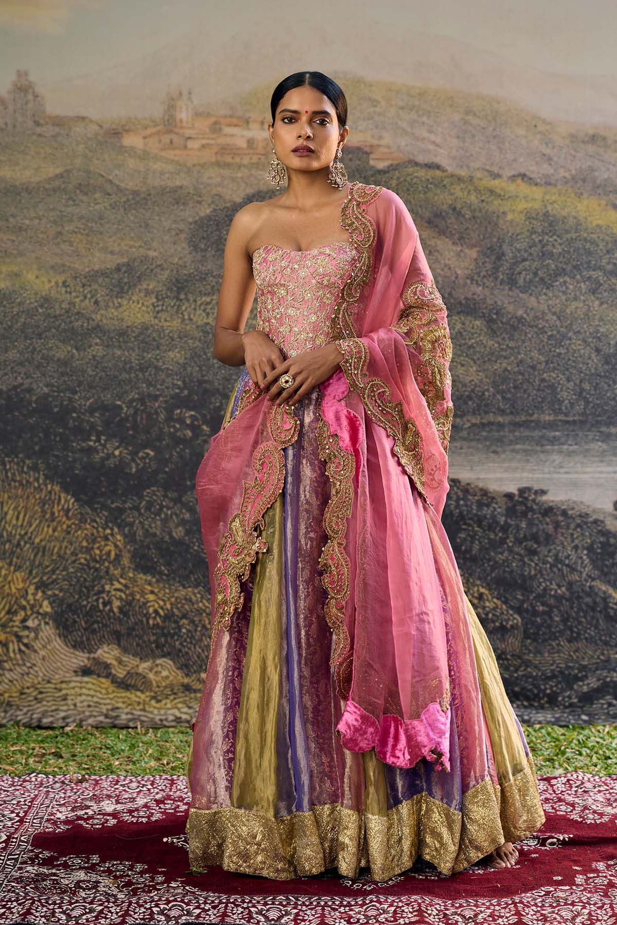 Rangoli Zari Lehenga Set