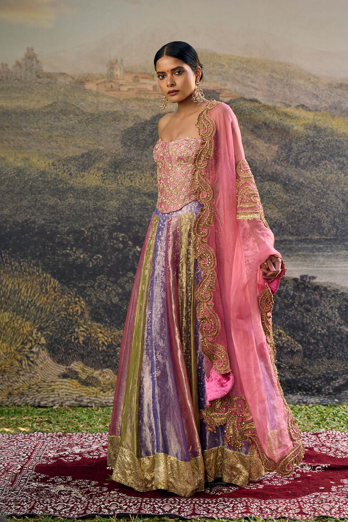 Rangoli Zari Lehenga Set