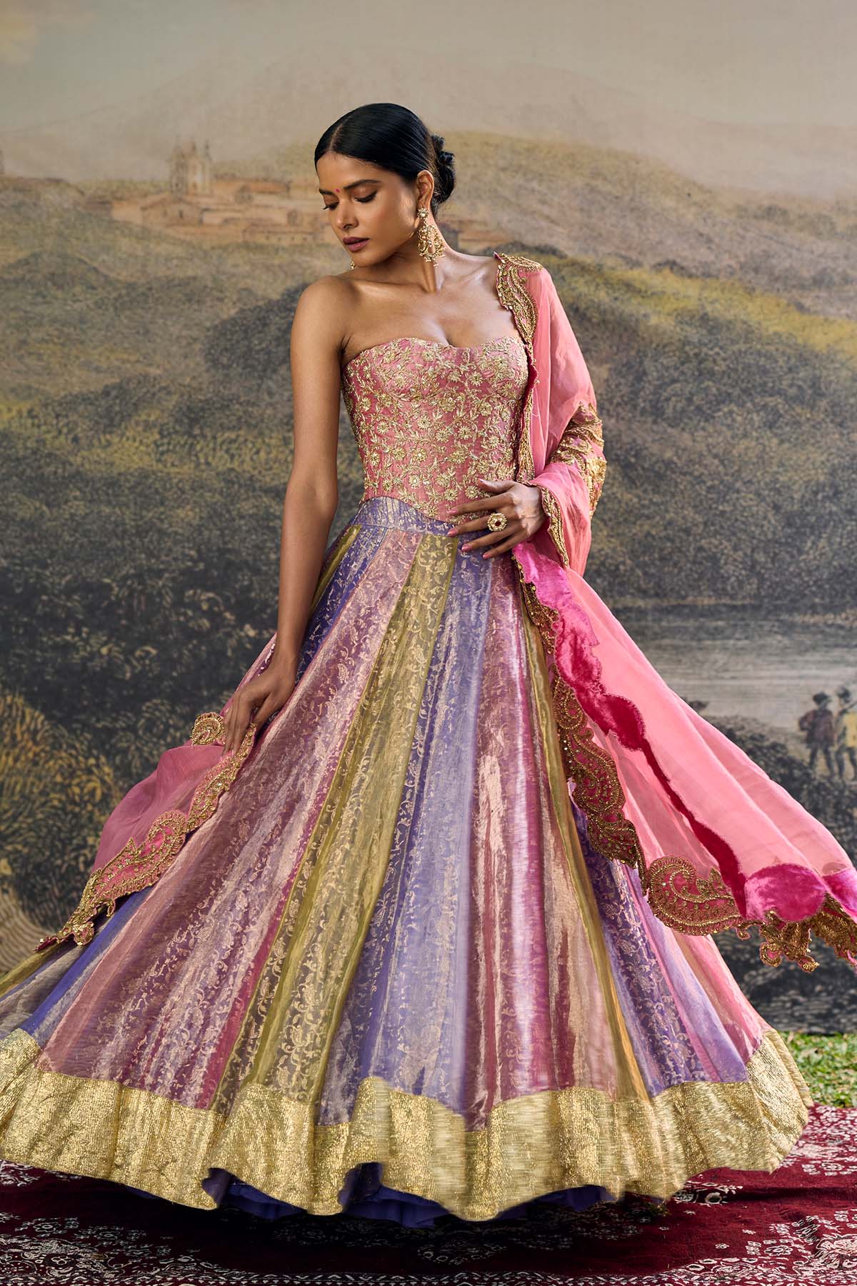 Rangoli Zari Lehenga Set