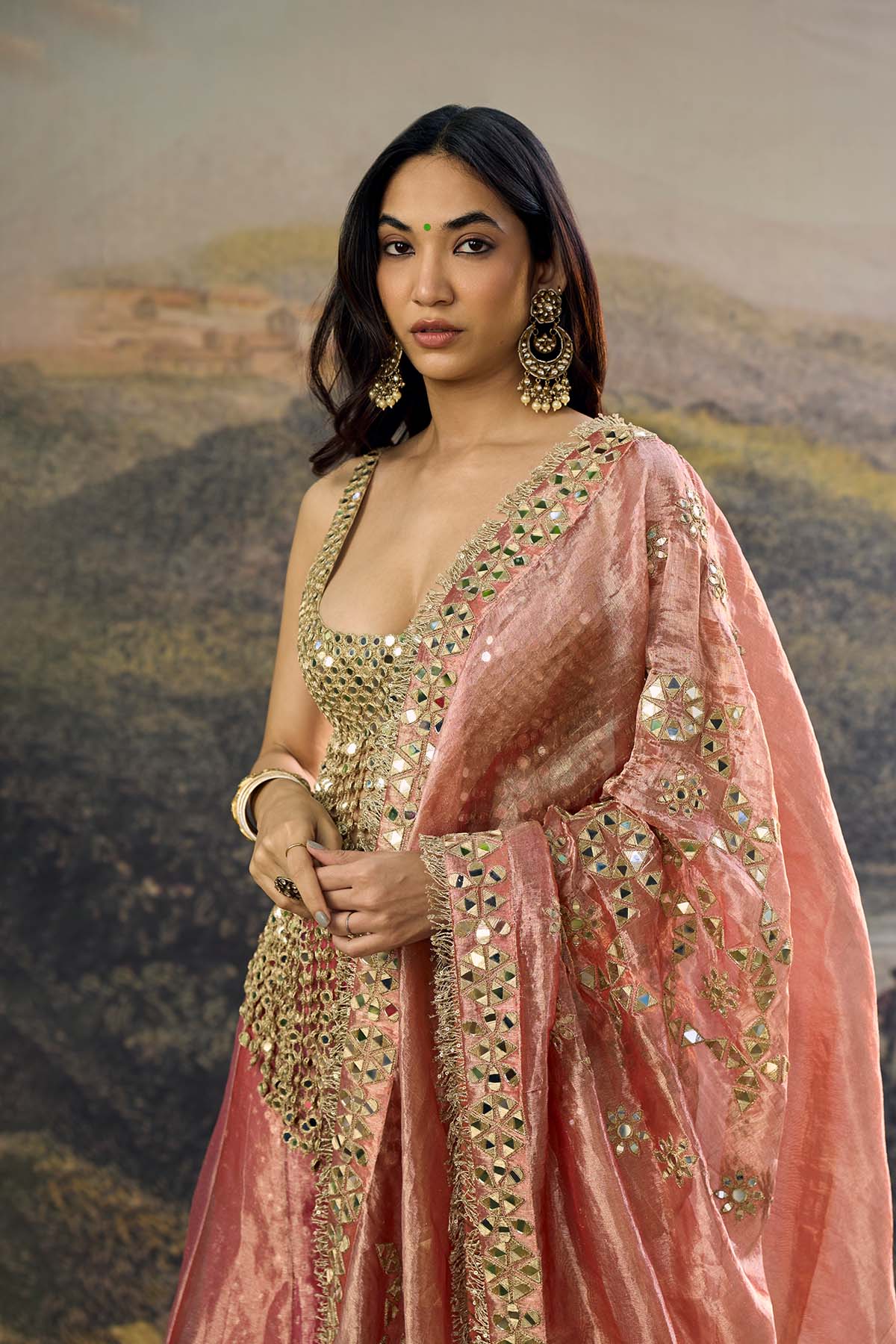 Gulbahar Mirror Sharara Set