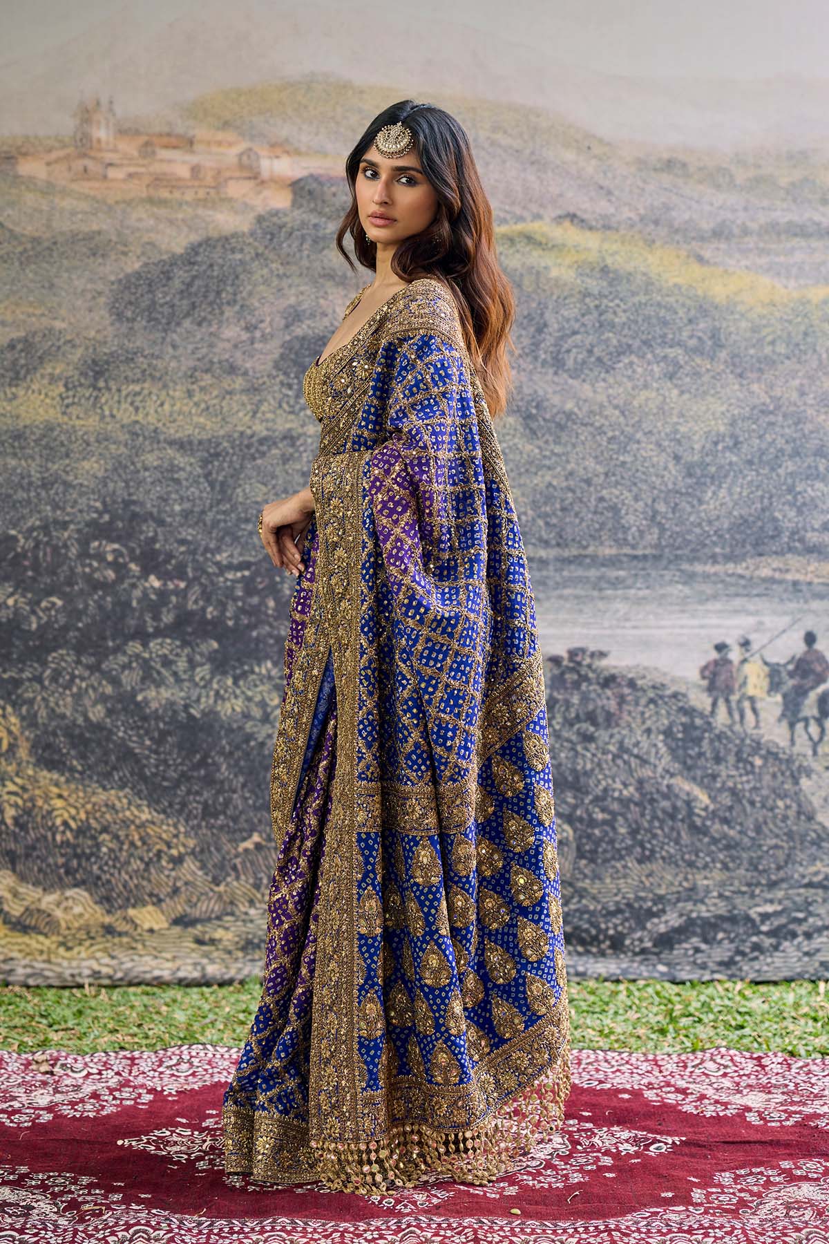 Advay Ombré Saree Set