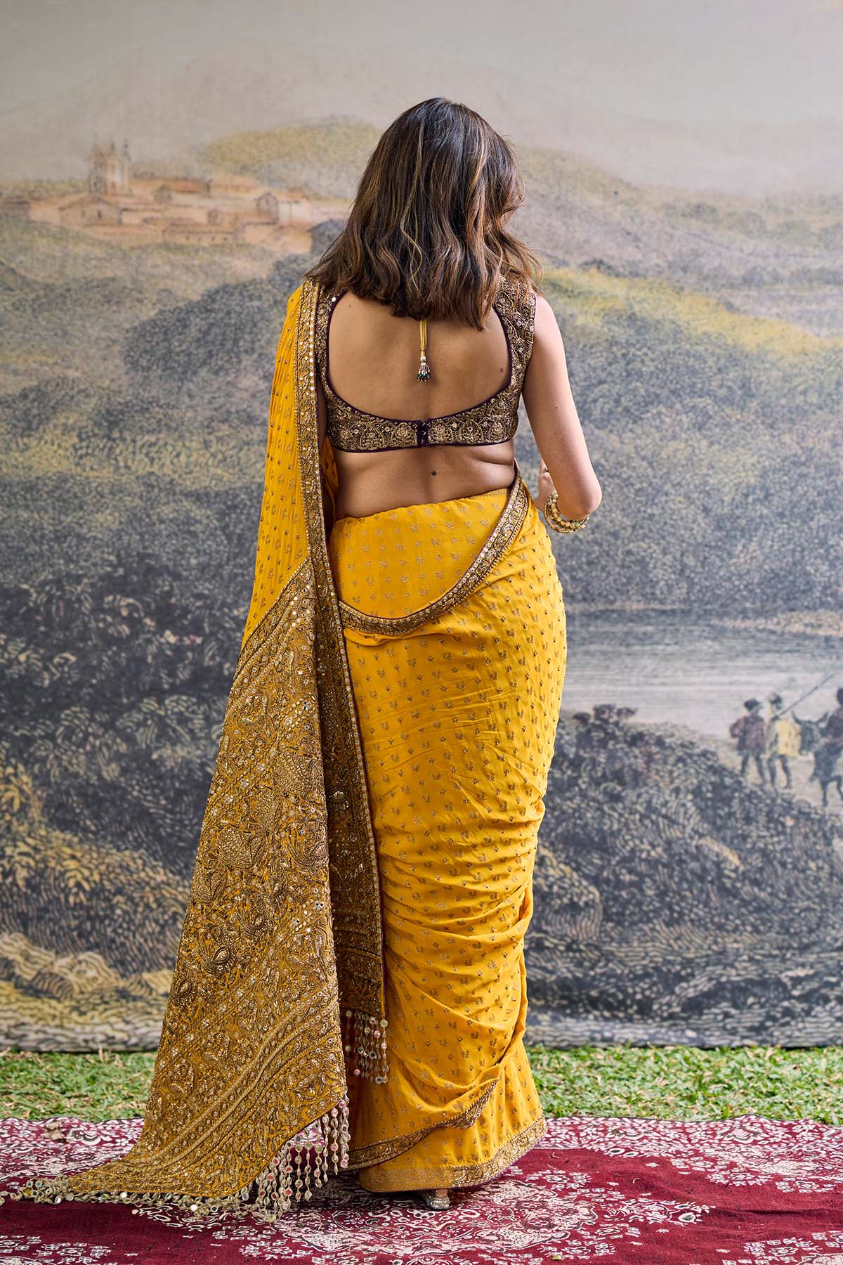 Pehr Crepe Saree Set