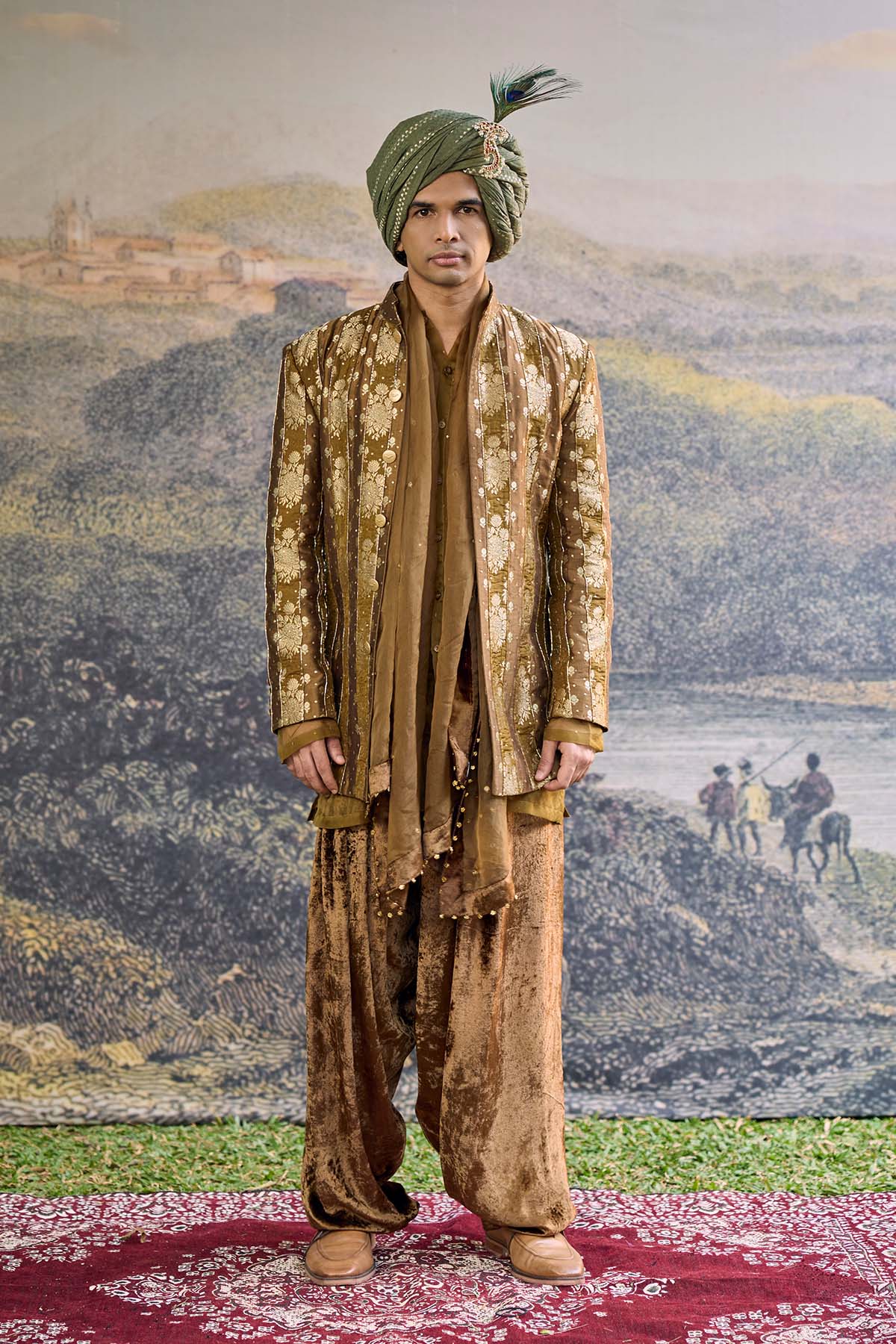 Zarvika Brocade Bundi Set