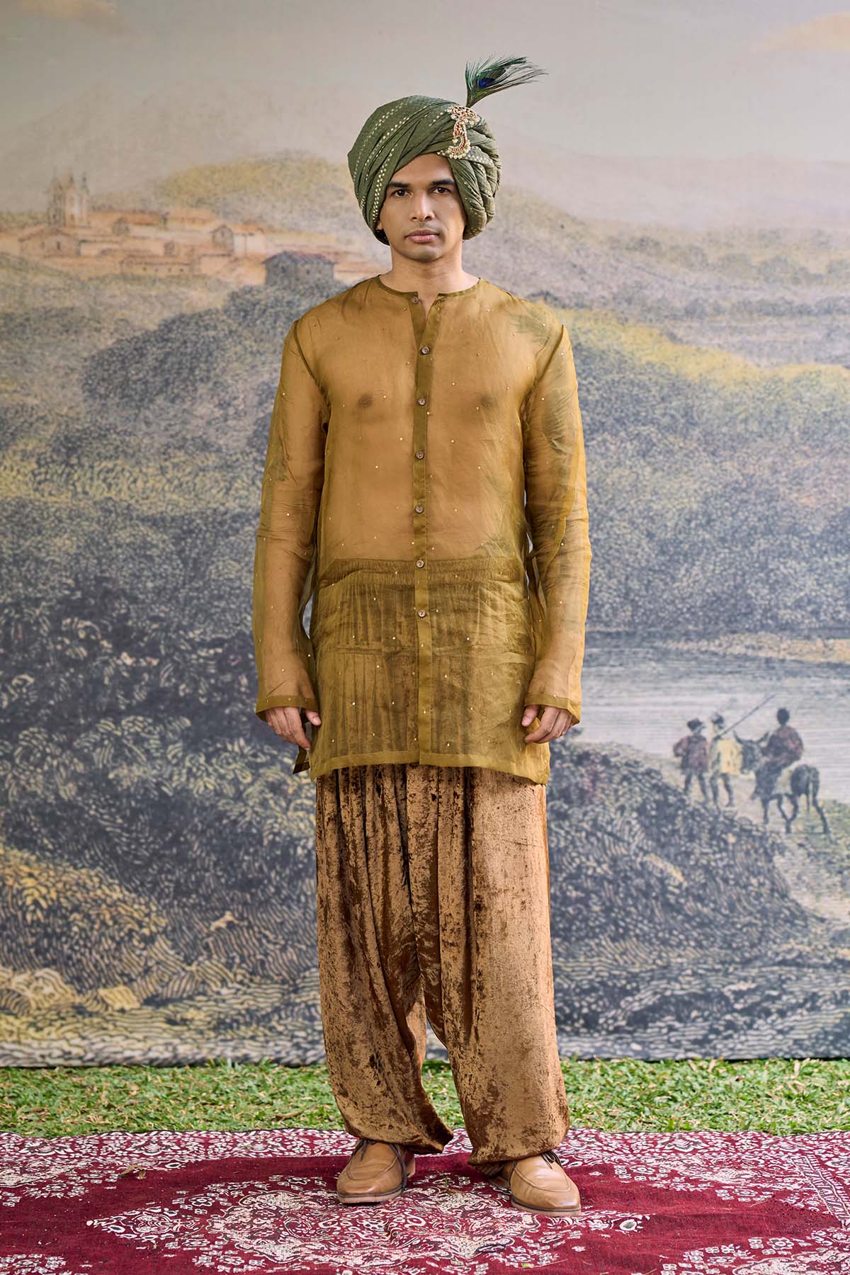 Zarvika Brocade Bundi Set