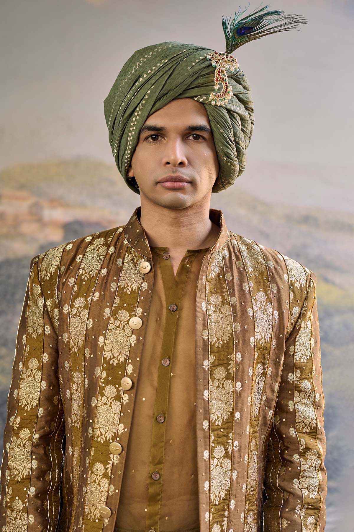 Zarvika Brocade Bundi Set