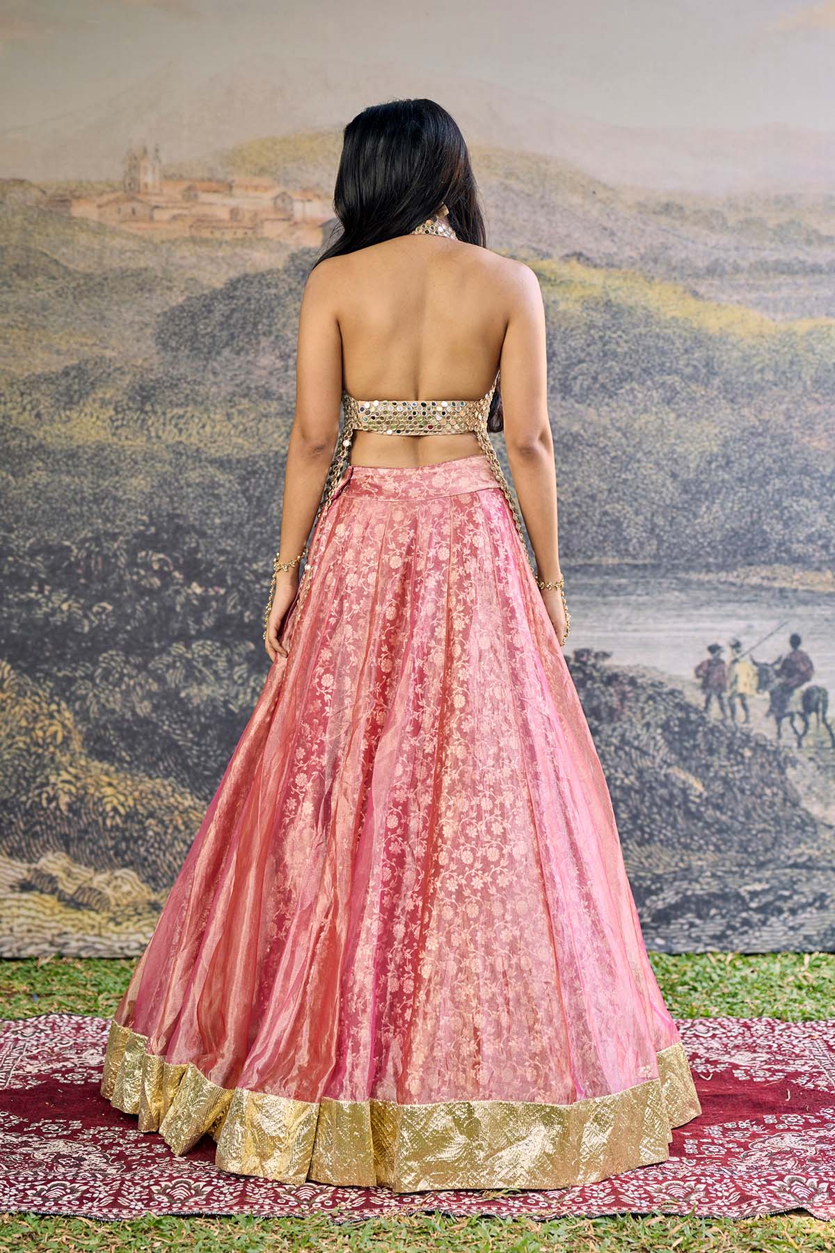 Gulbahar Mirror Lehenga Set