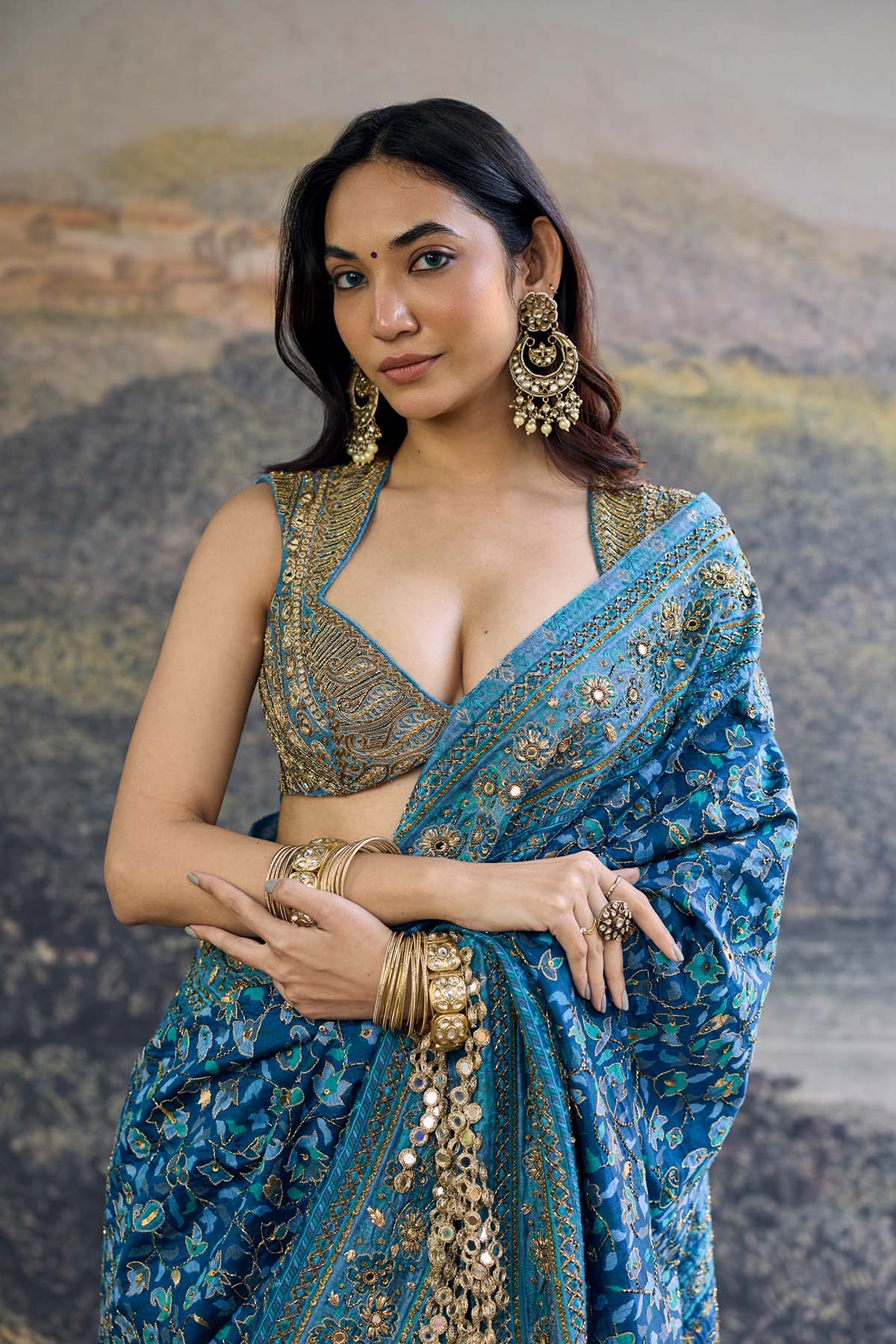 Neelambari Saree Set
