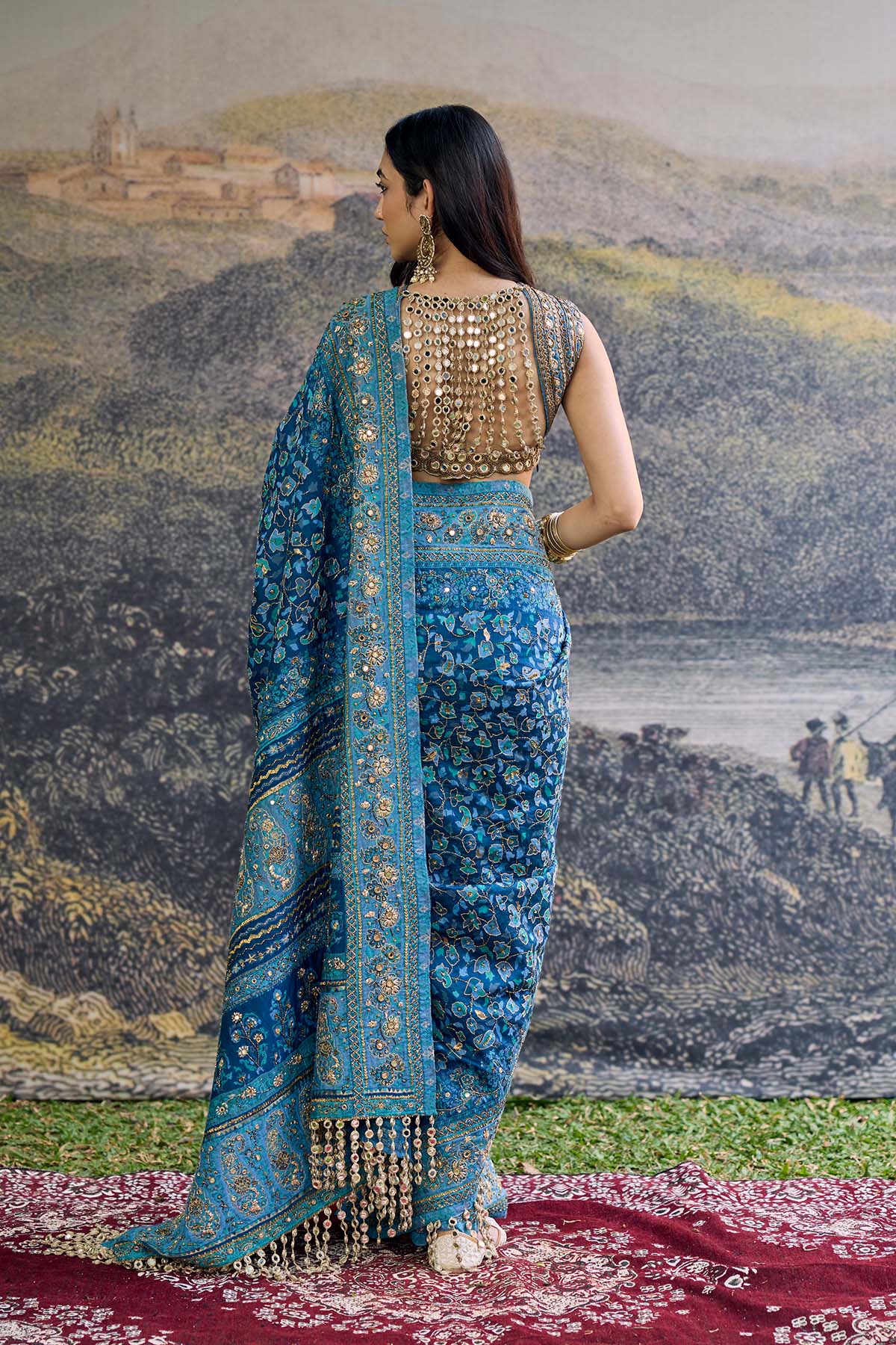 Neelambari Saree Set