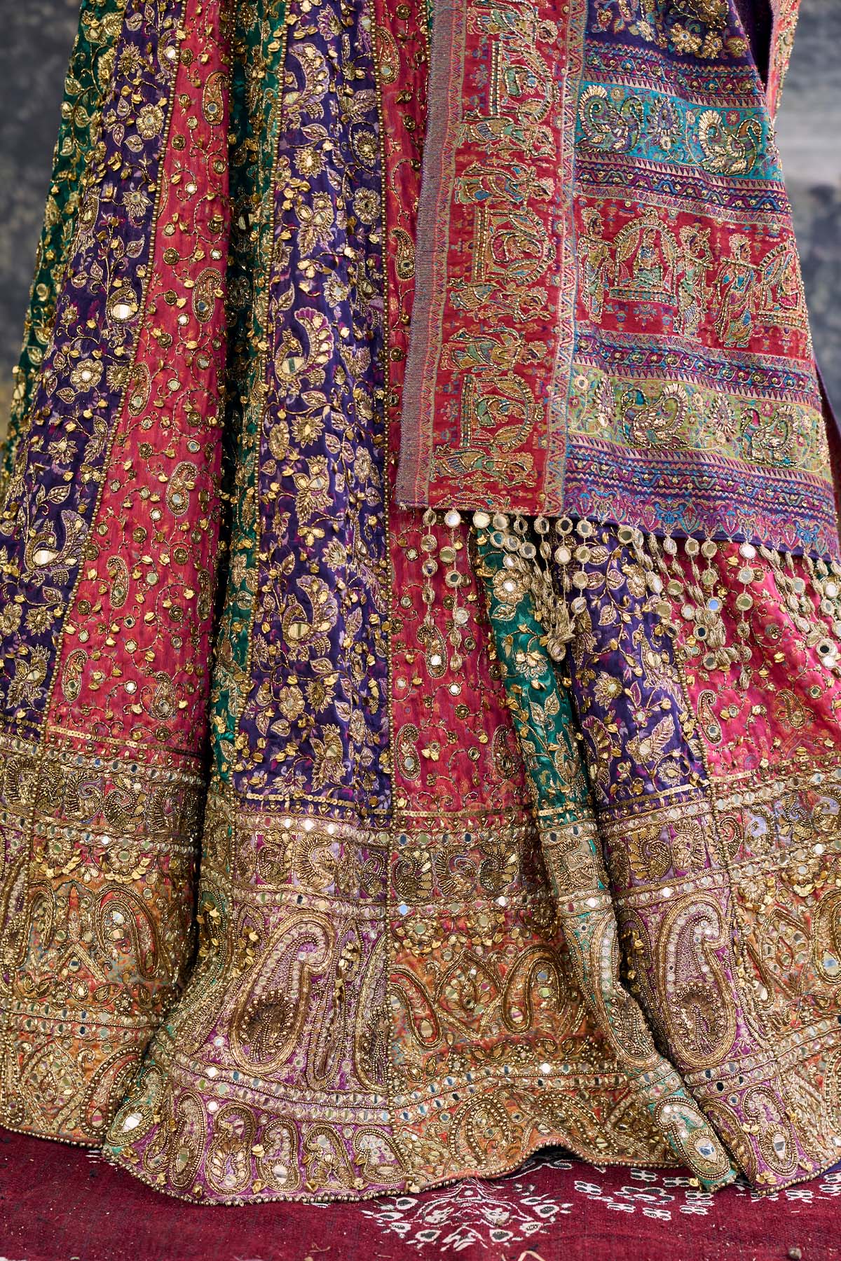 Rang Mahal Jamewar Lehenga Set