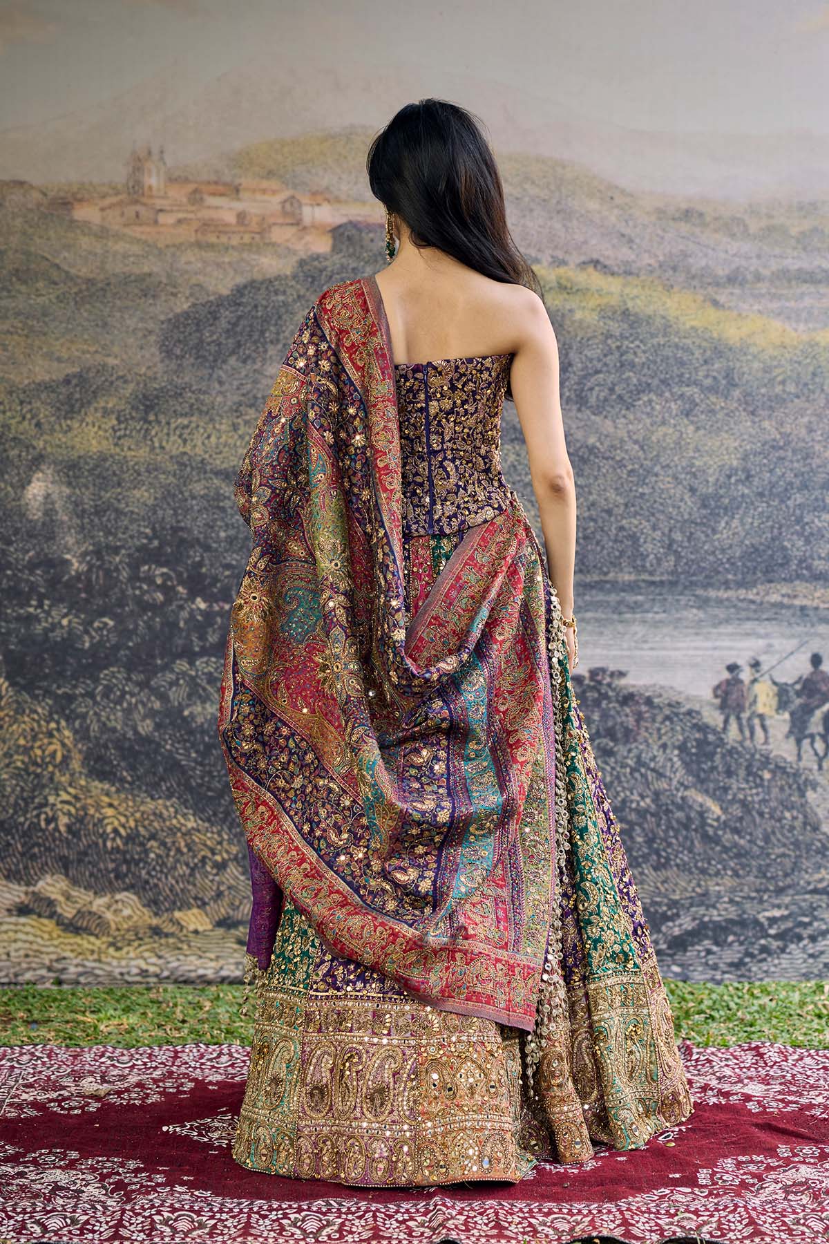 Rang Mahal Jamewar Lehenga Set