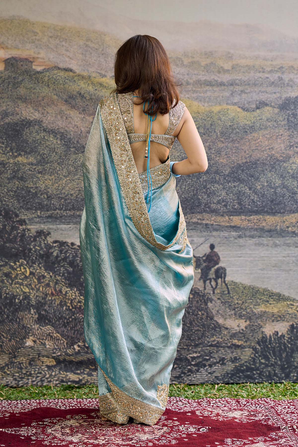 Shobhana Tissue Saree Set