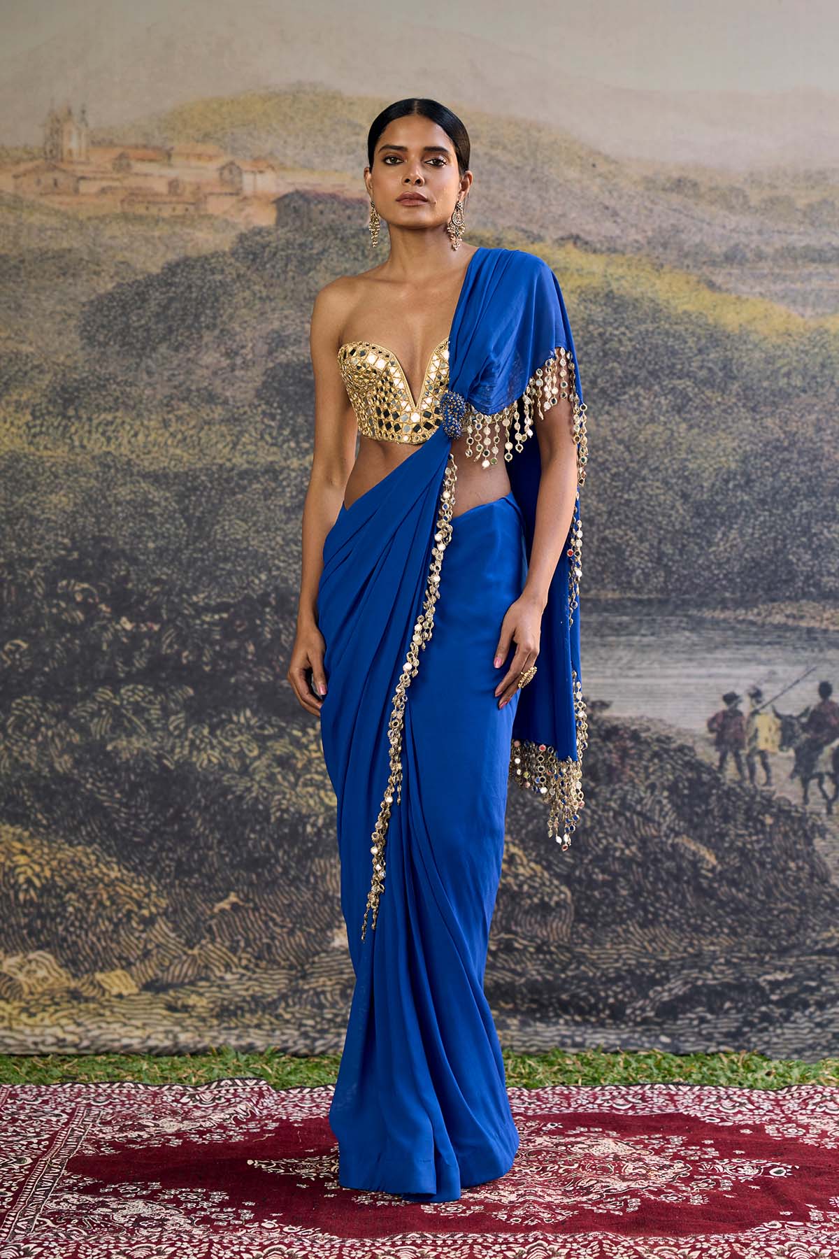 Neelanjana Mirror Saree Set