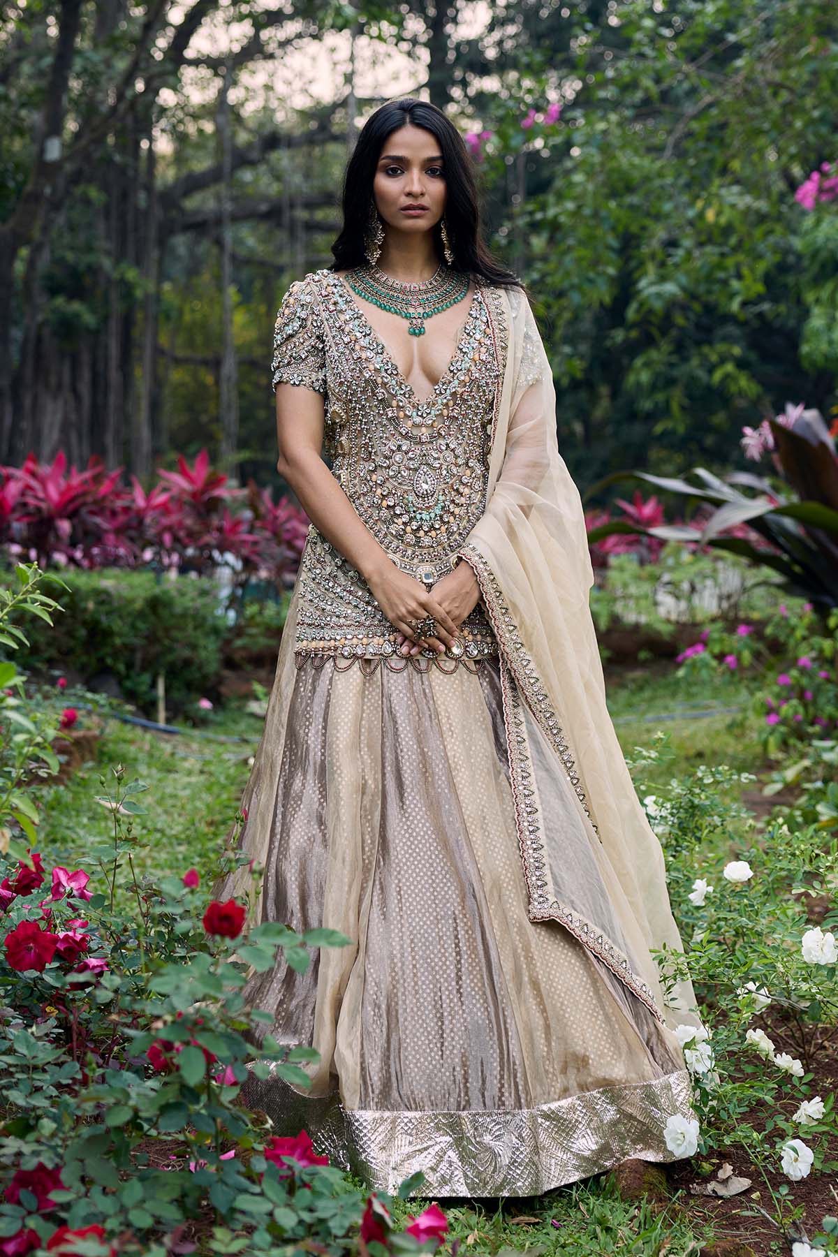 Noor-e-Zar Jadau Lehenga Set