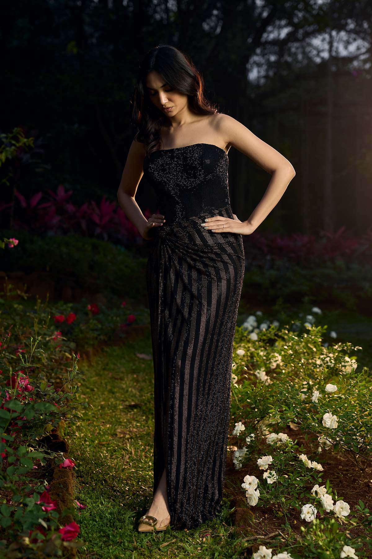 Shyamal Sona Crystal Gown