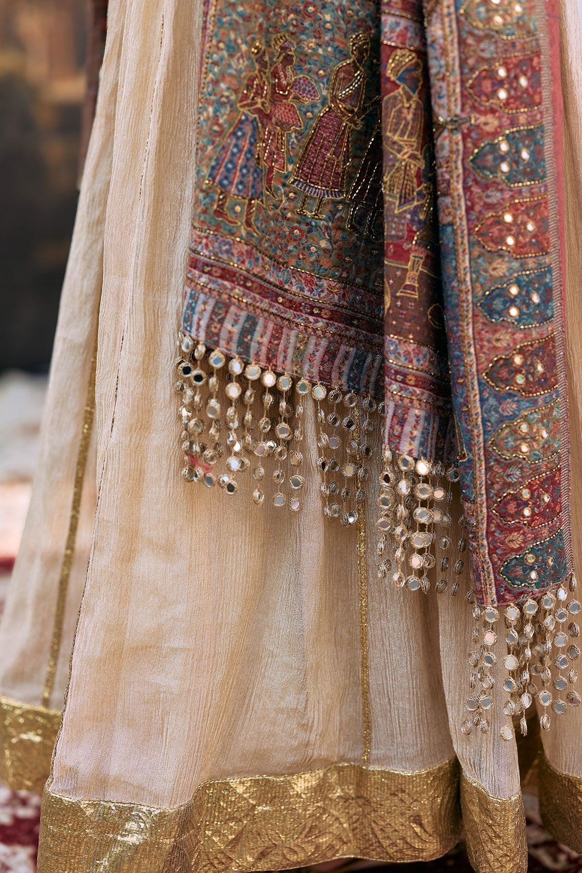 Sharanya Anarkali and Jamawar Shawl Set