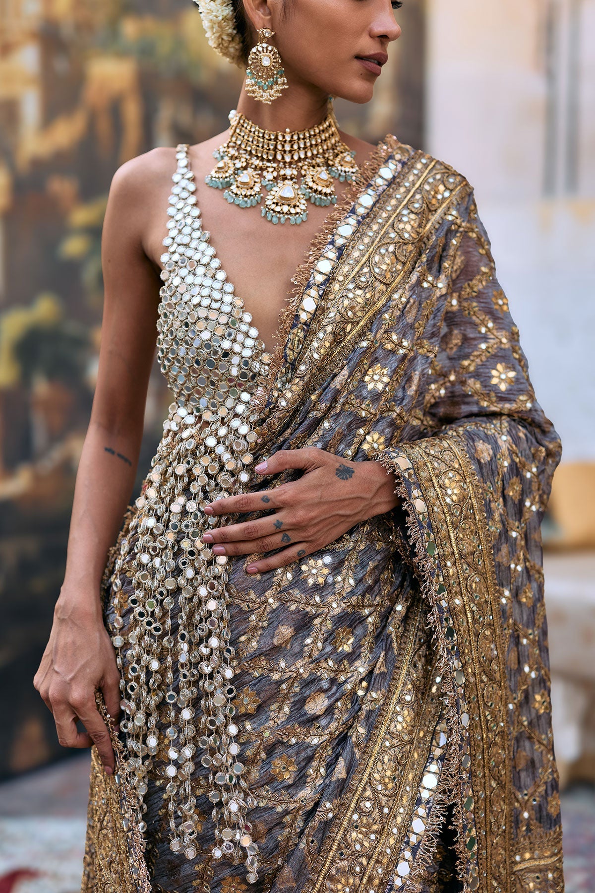 Patralekha Saree Set-B