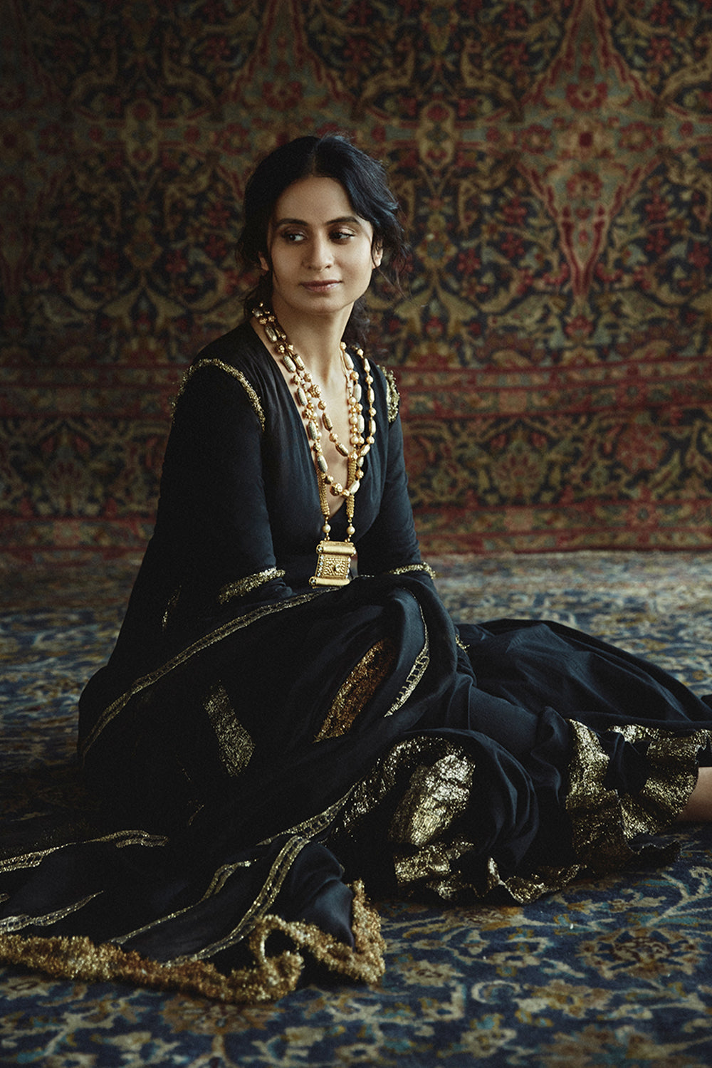 Rasika Duggal in Saanjh Angrakha set