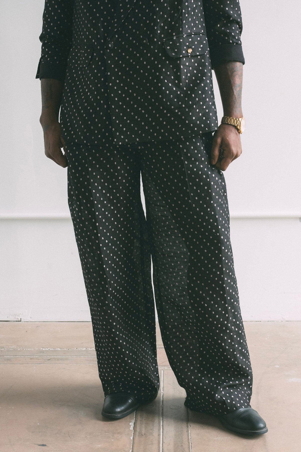 Ivory Pebble Trousers