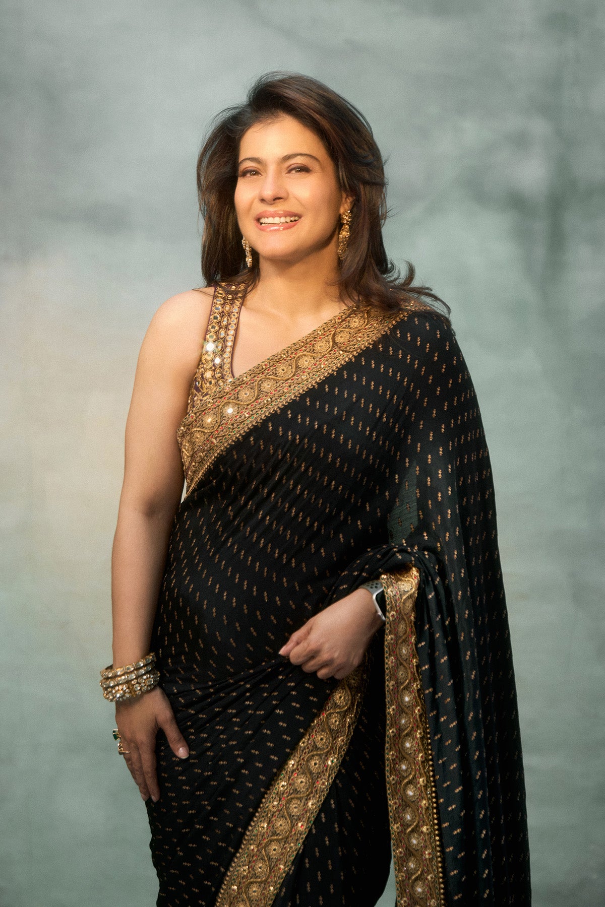 Kajol in Chandini Saree Set