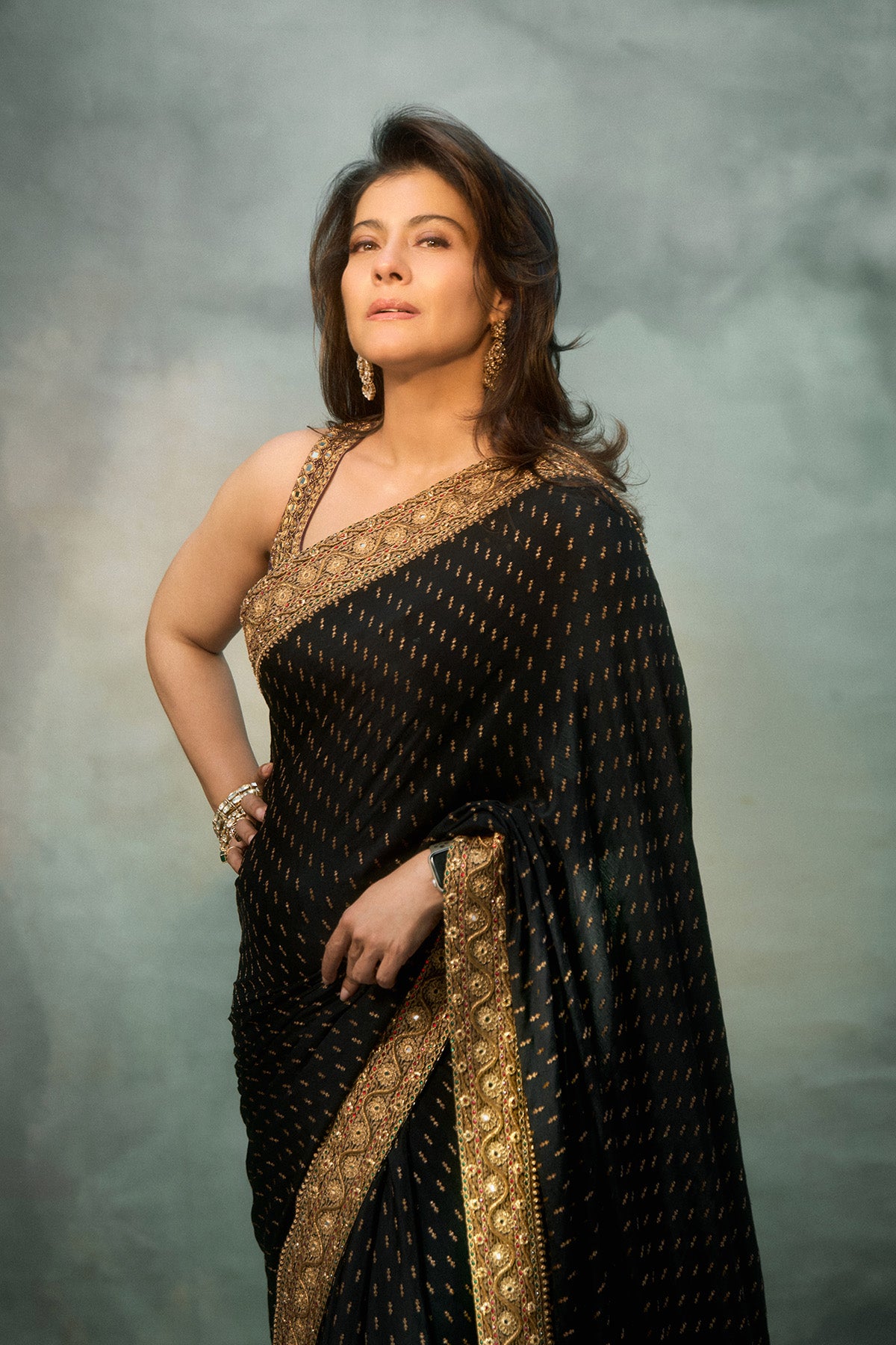 Kajol in Chandini Saree Set