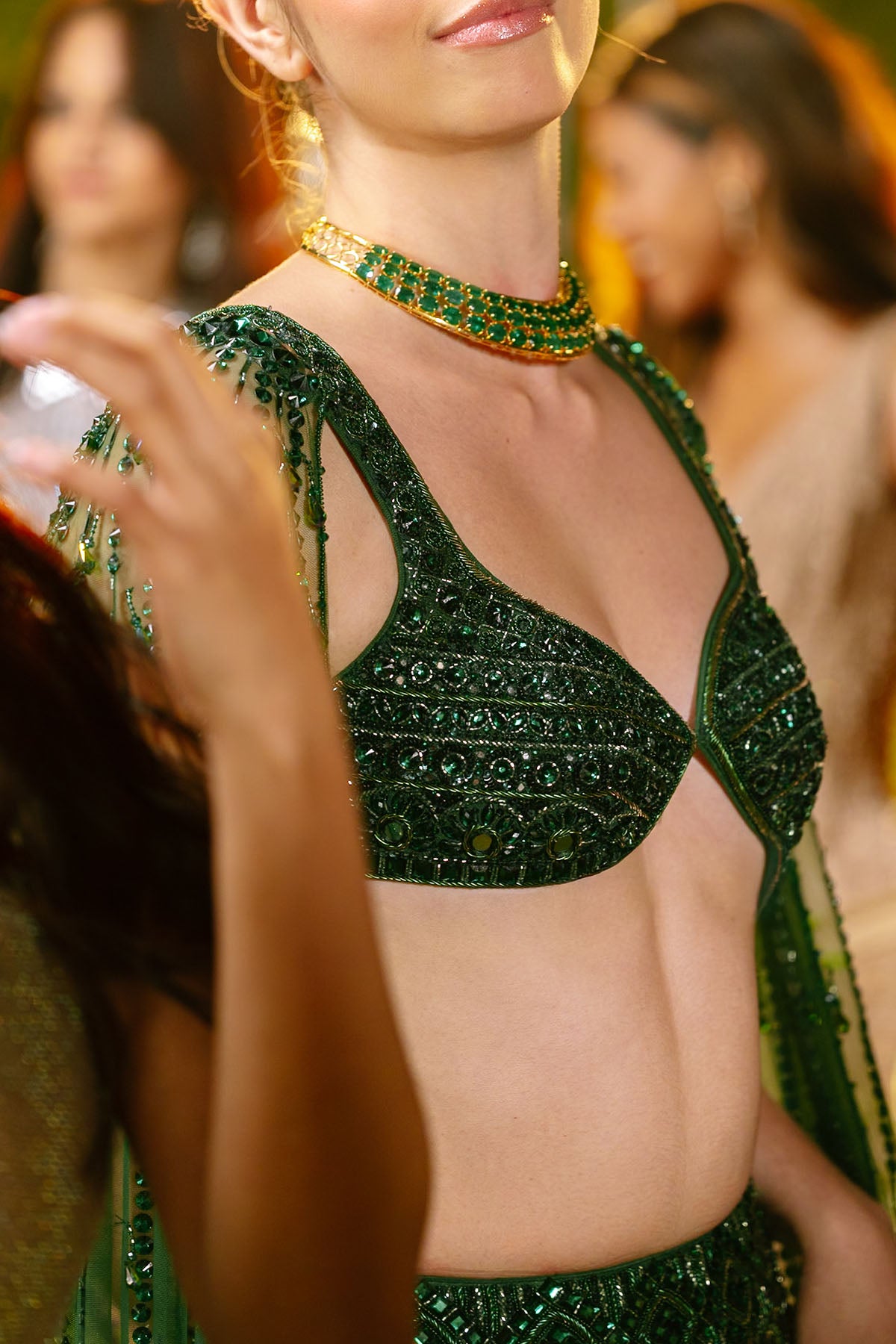 Emerald Élan Lehenga Set