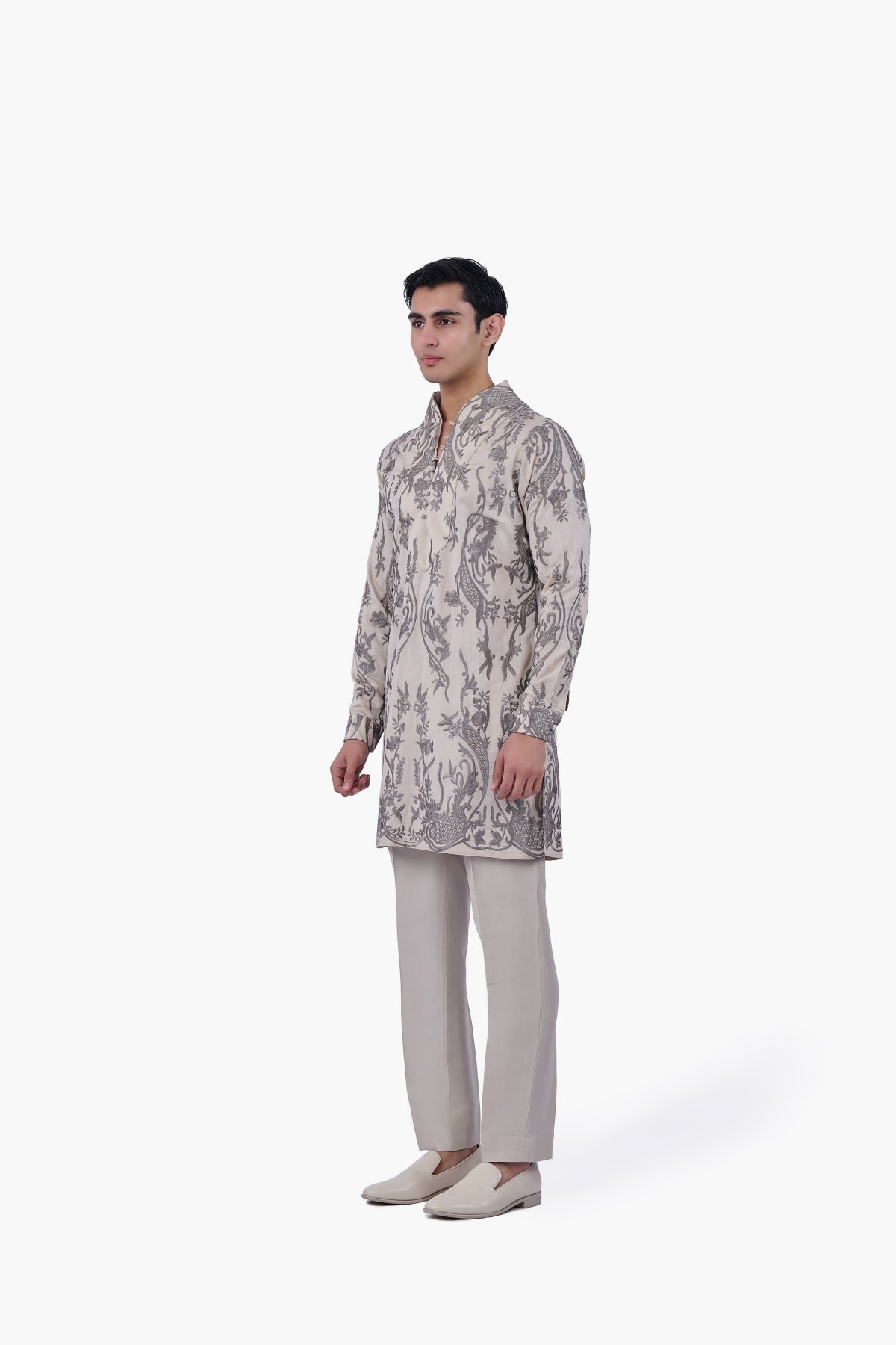 Silver Aureate Kurta Set