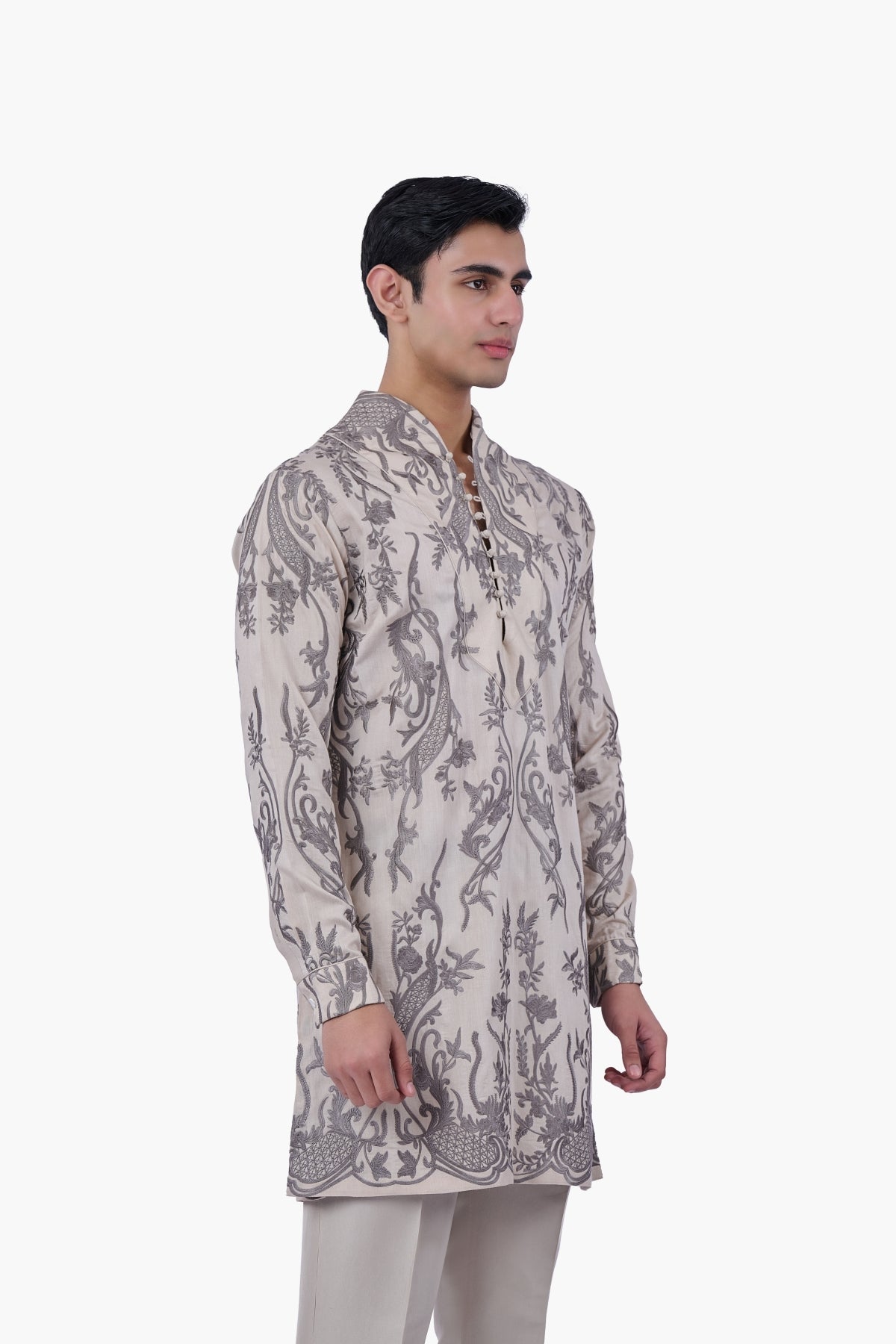 Silver Aureate Kurta Set