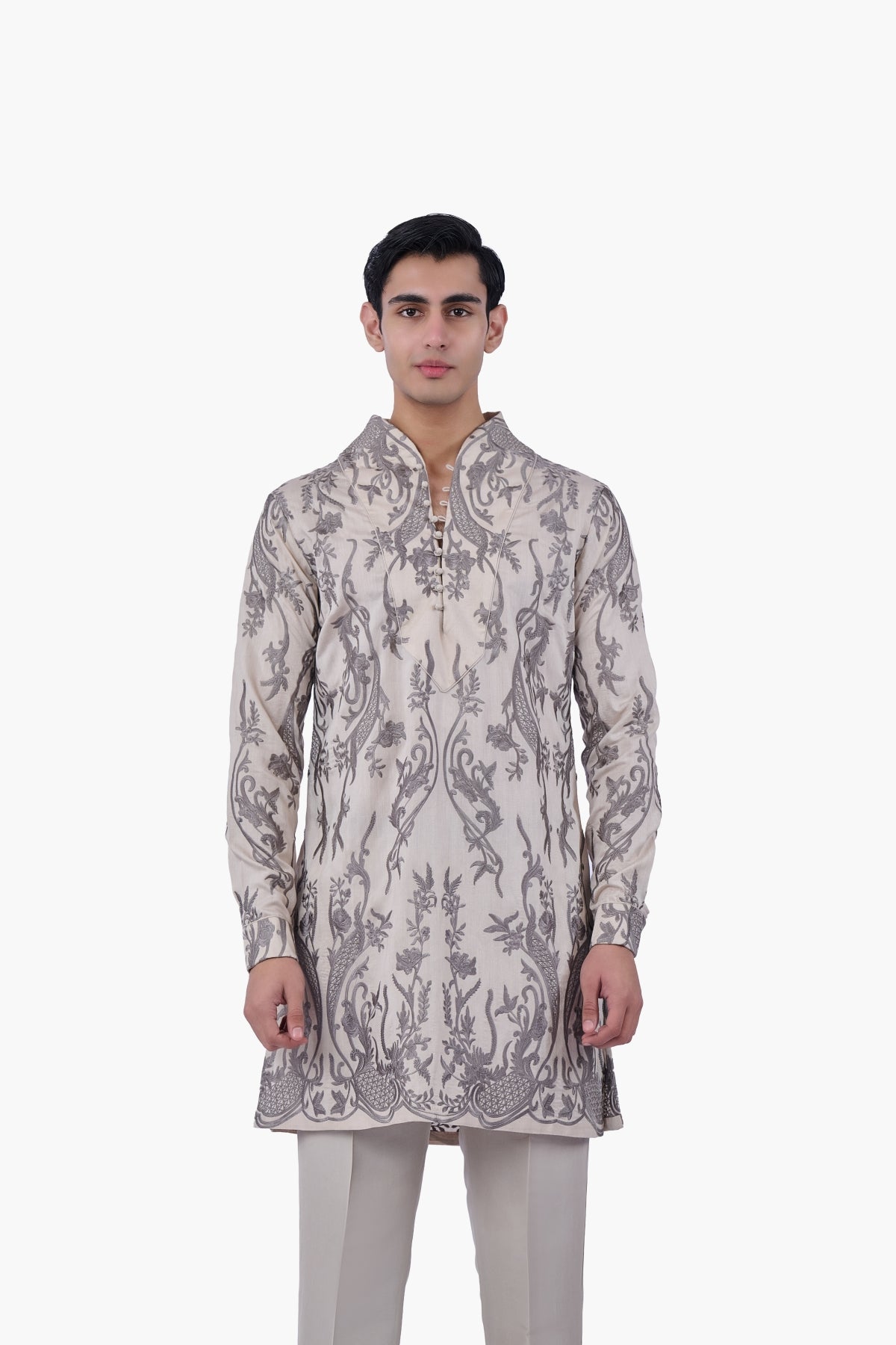 Silver Aureate Kurta Set