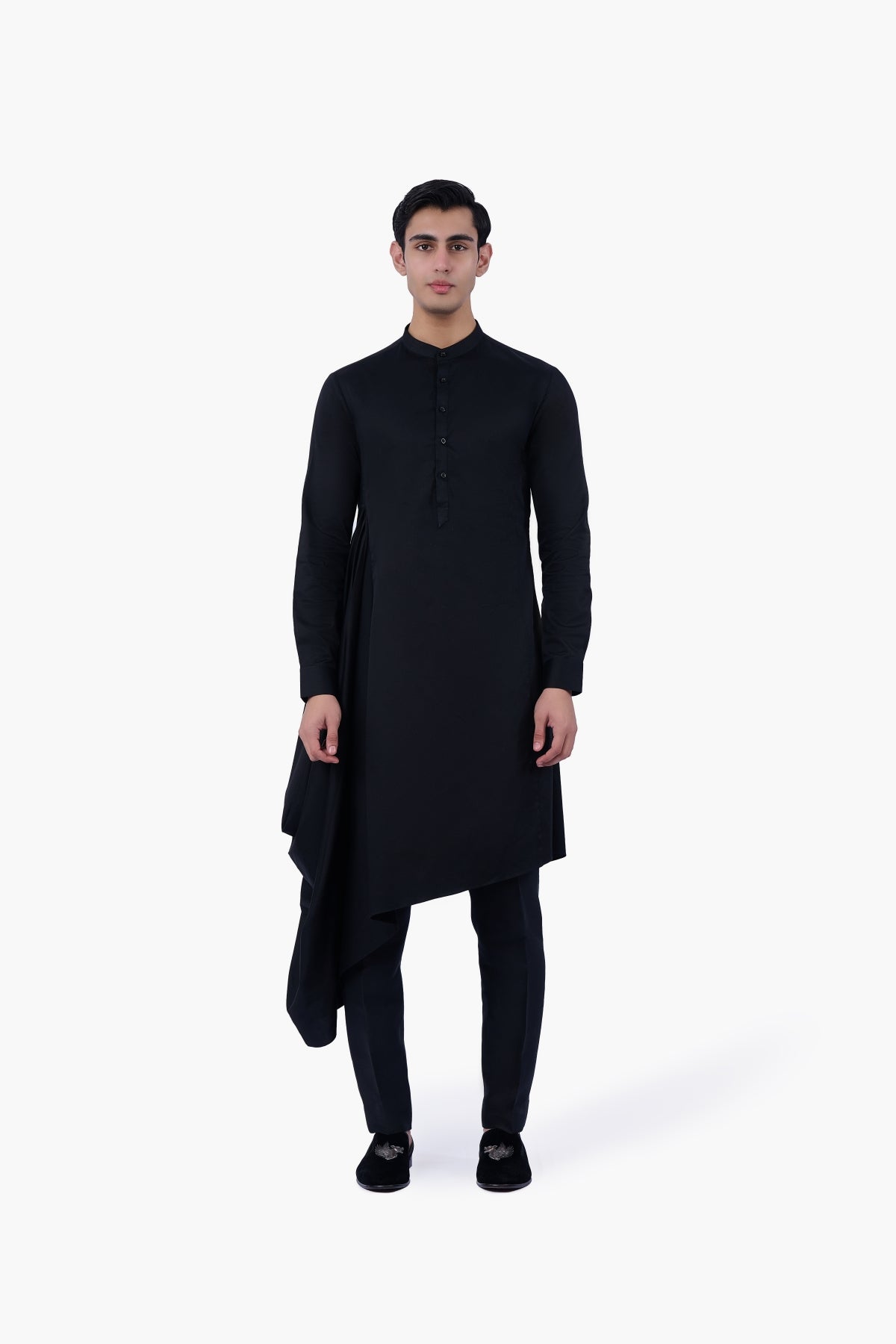 Black Axis Kurta Set