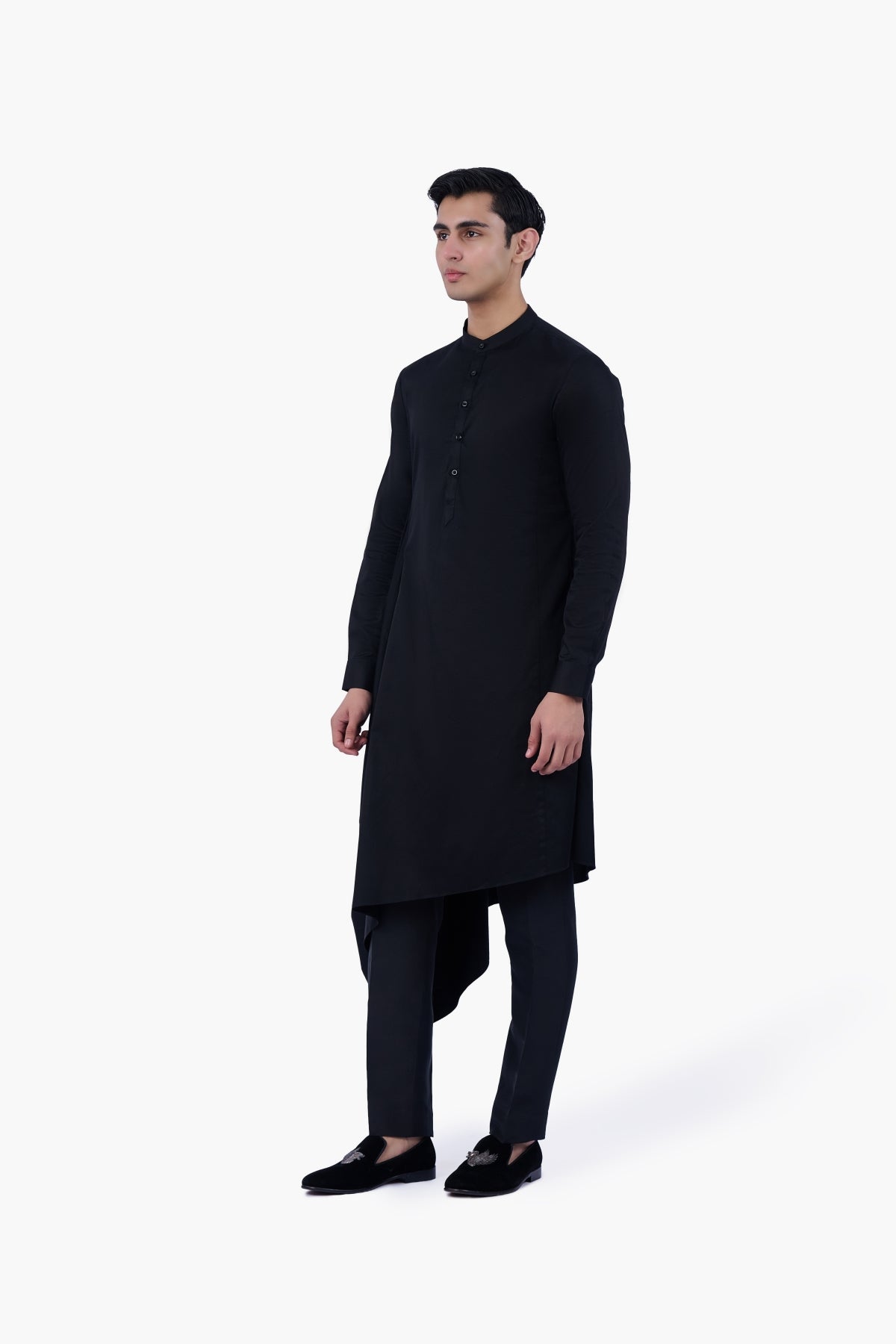 Black Axis Kurta Set