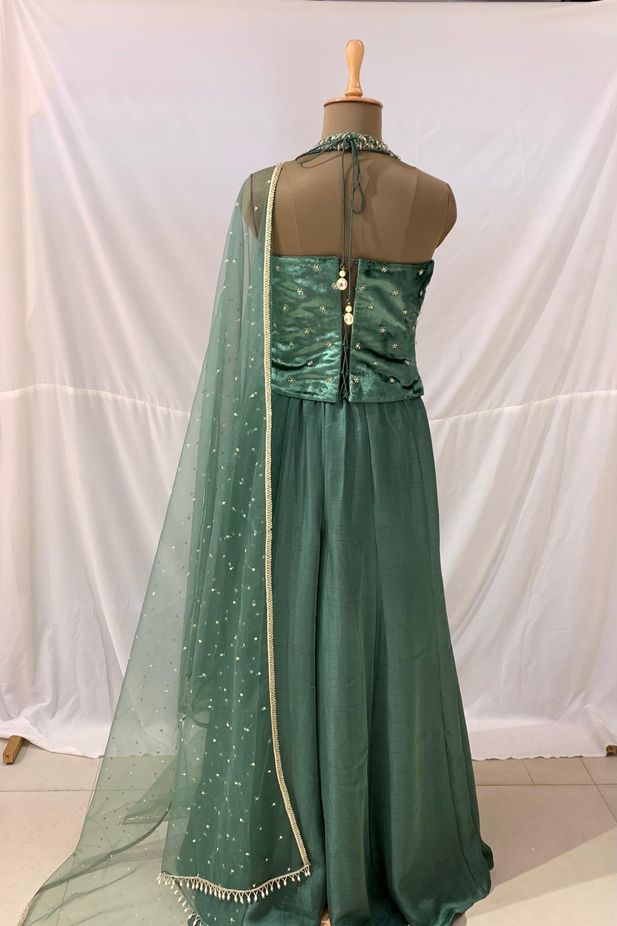 Green Jaal Pant Set - Ready to Ship