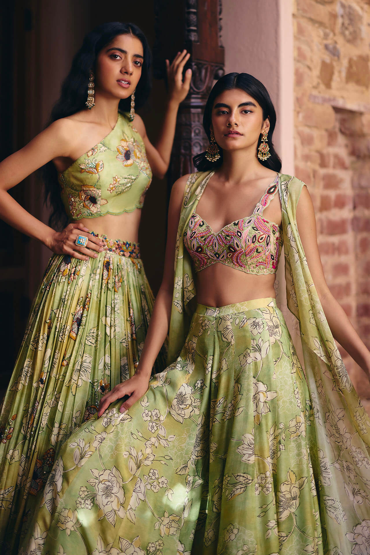 Blossom Cape Sharara Set