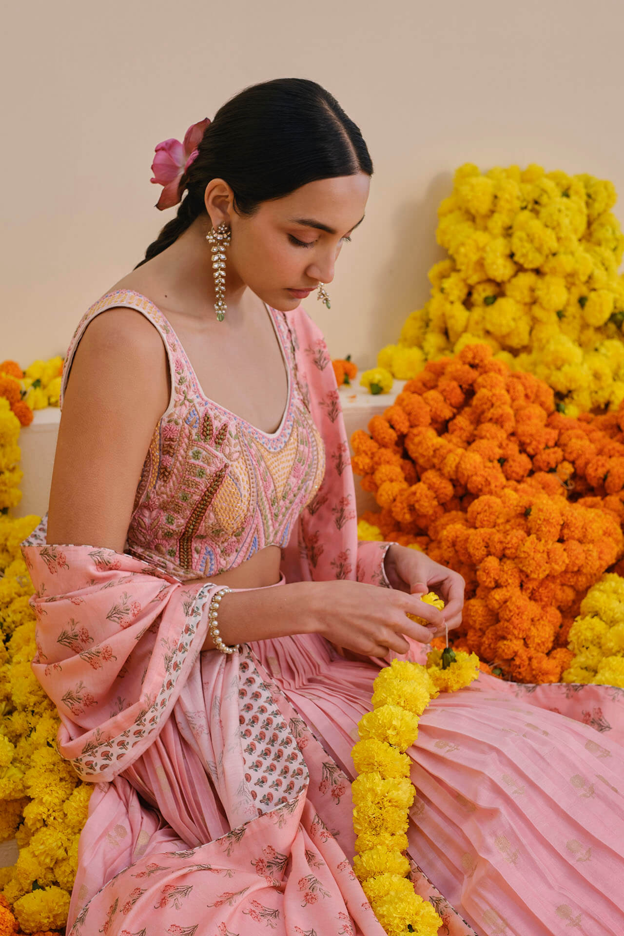 Rose Pink Lehenga Set