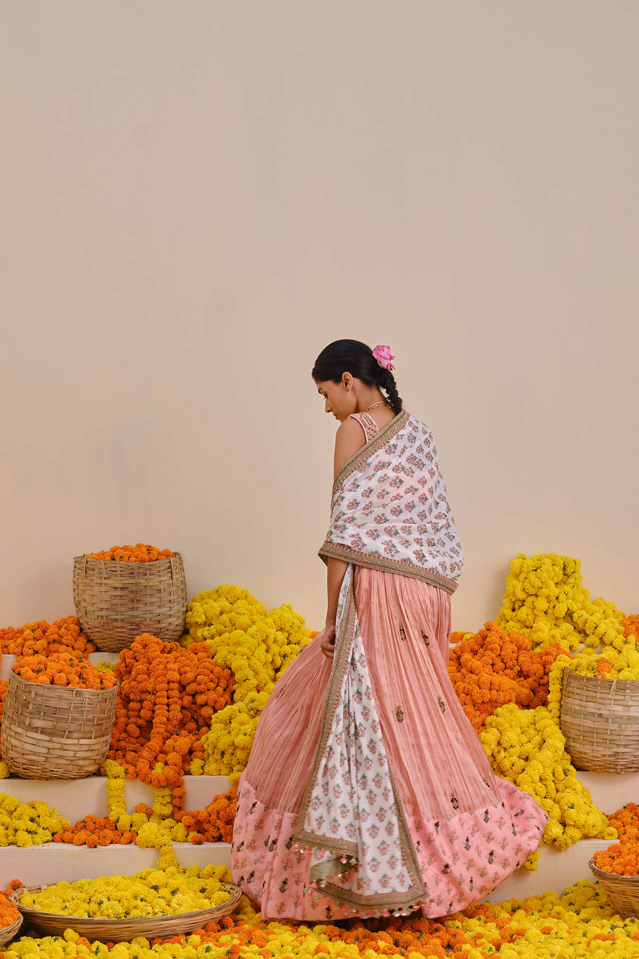 Pink Orchid Marodi Lehenga Set