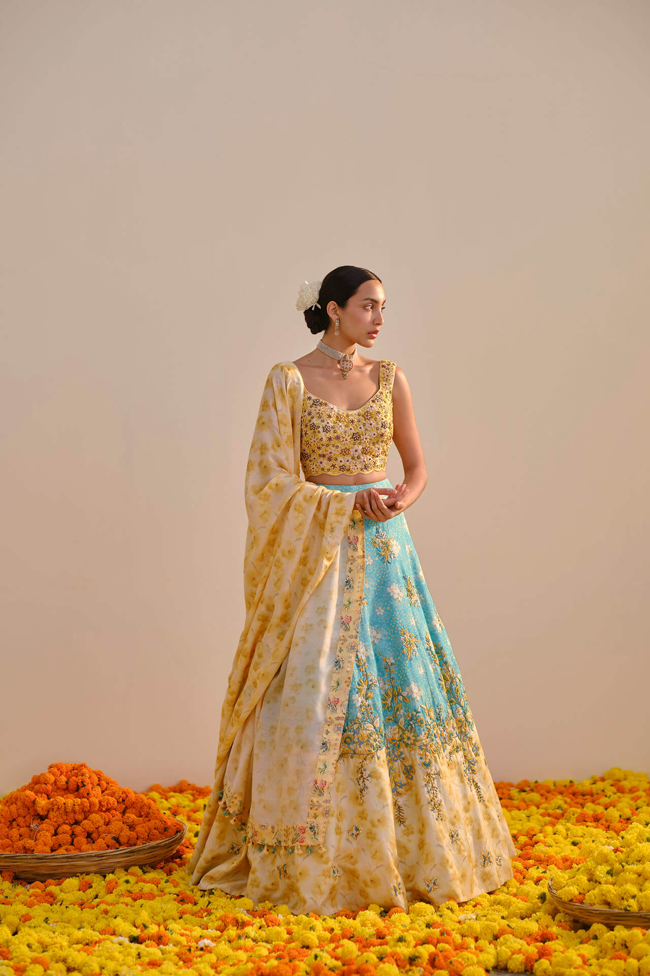 Aquamarine Lehenga