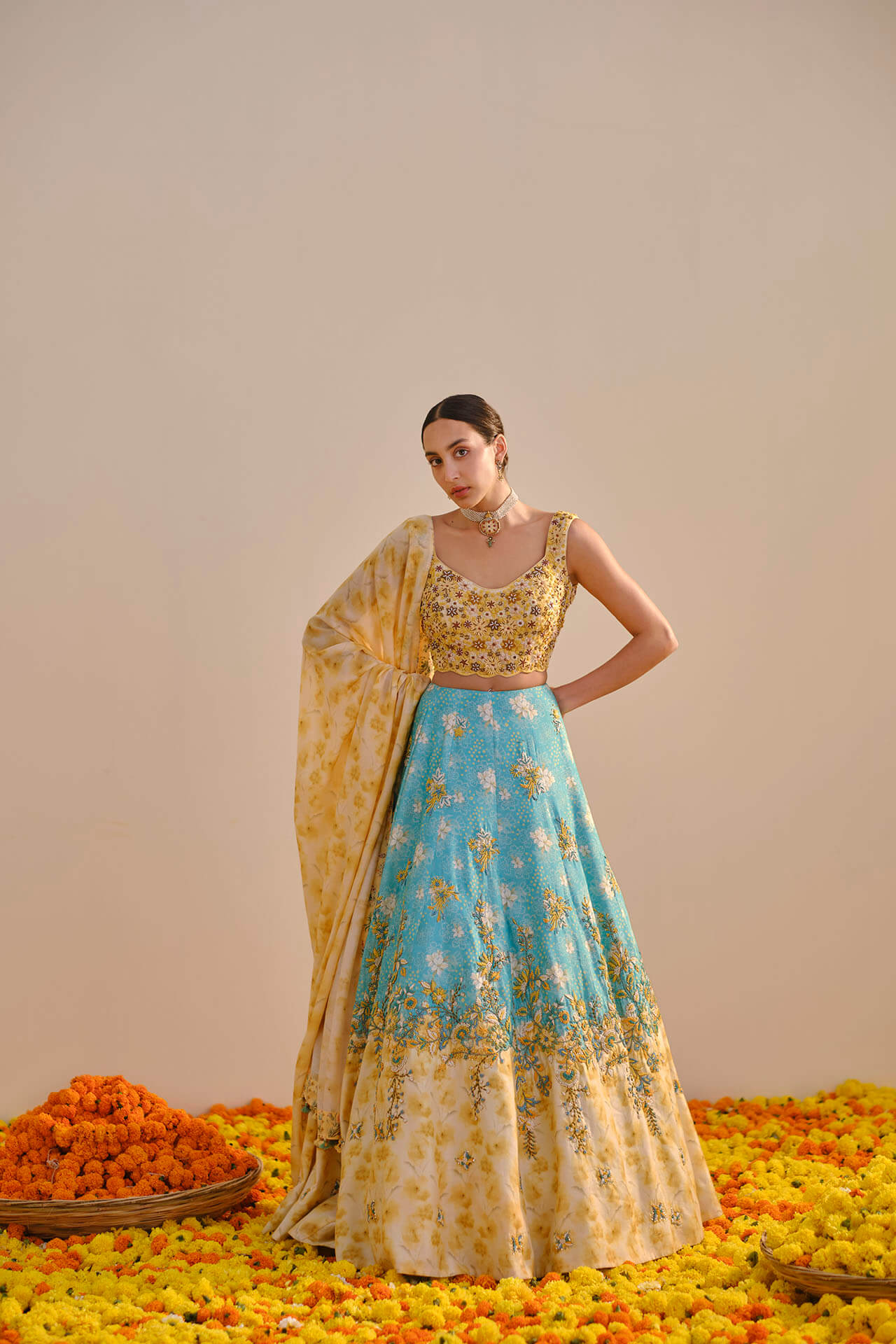 Aquamarine Lehenga