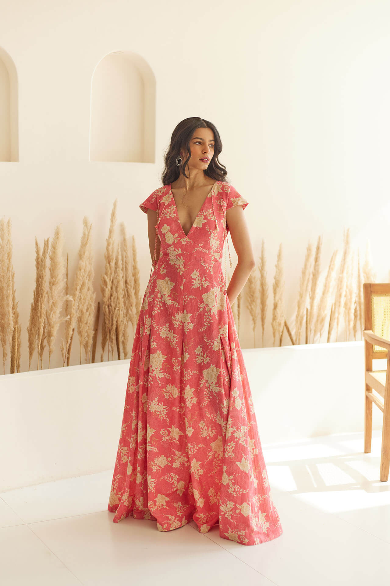 Lily Pink Floral Maxi