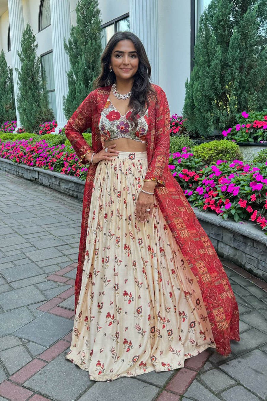 Mirai Croptop Cape Skirt Set - Ready To Ship