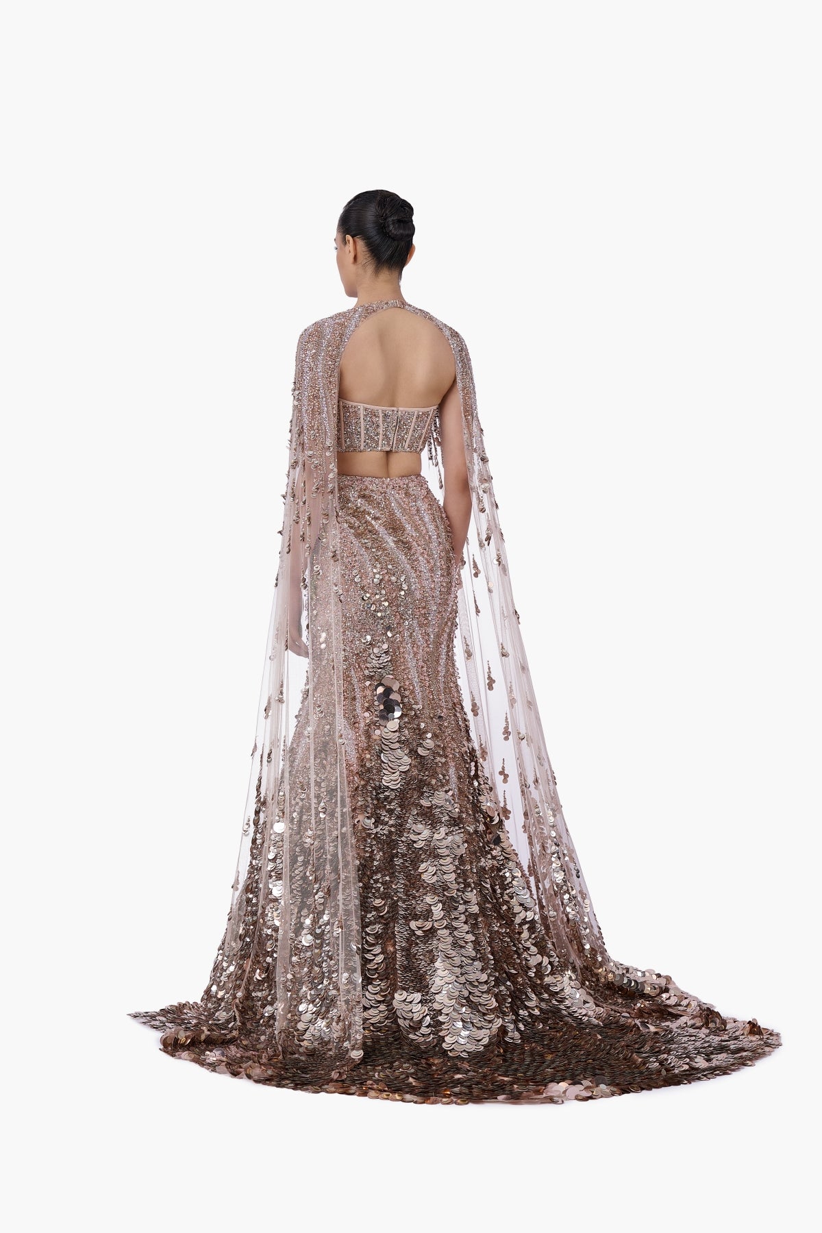 Crystallised Scale Lehenga