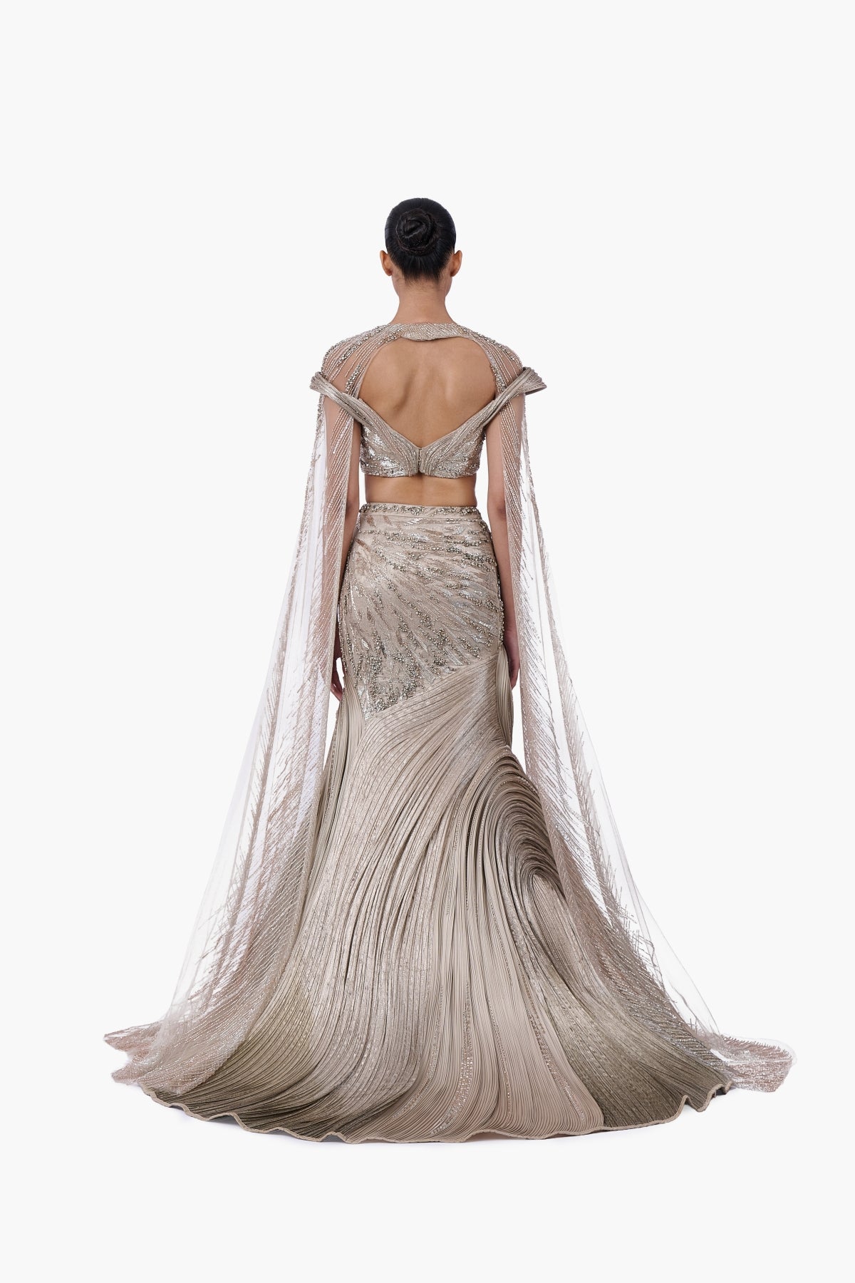 The Brocade Lehenga Set with Cape