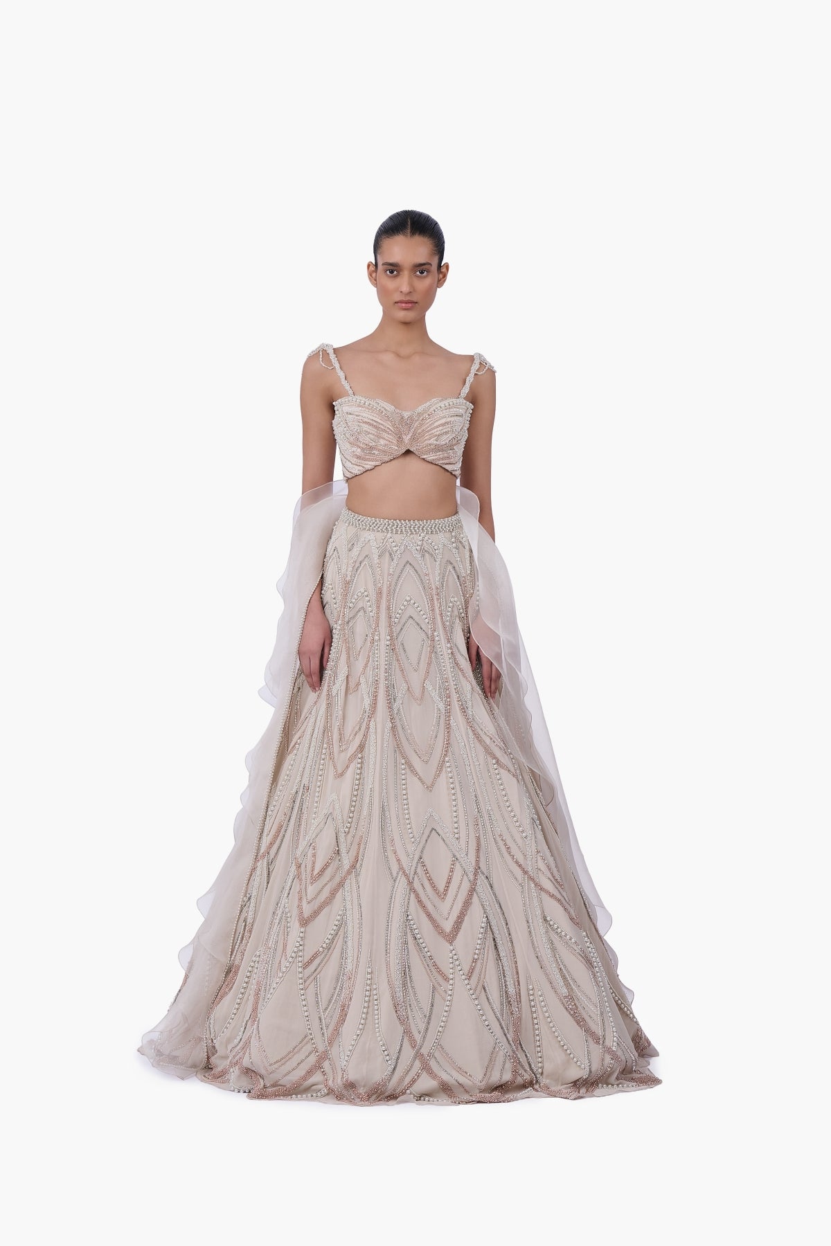 The Aureate Bloom Lehenga