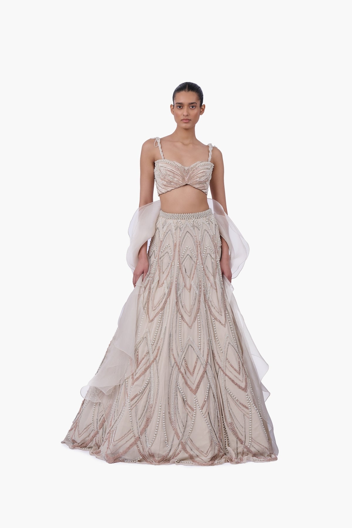 The Aureate Bloom Lehenga