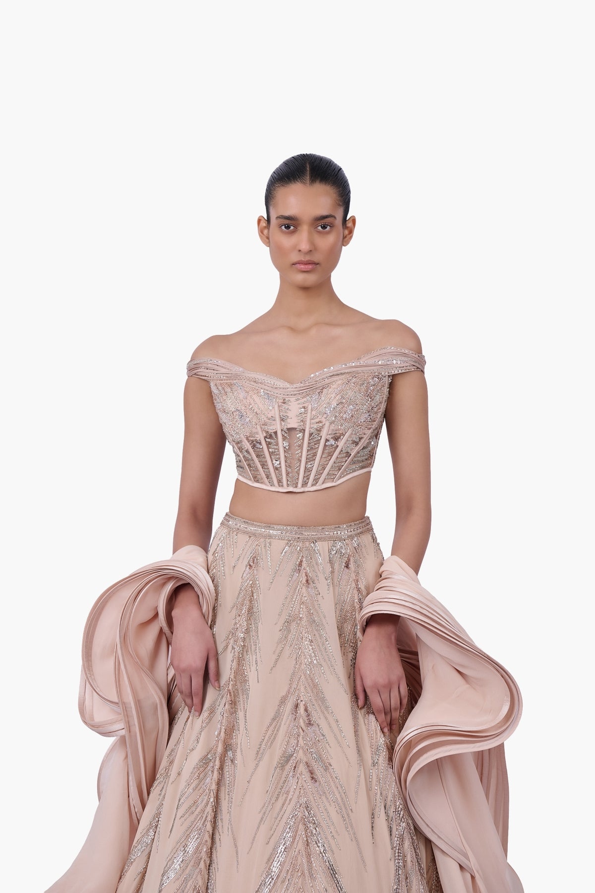 The Ethereal Crest Lehenga