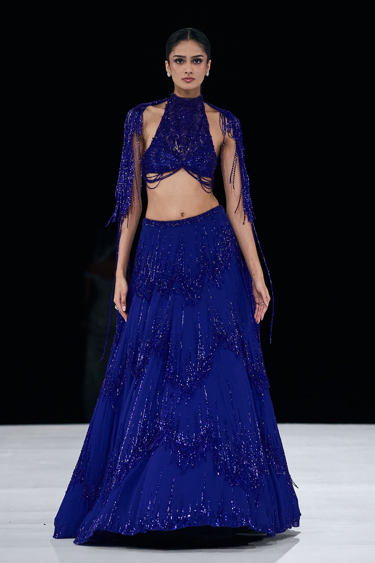Voltage Cascading Lehenga