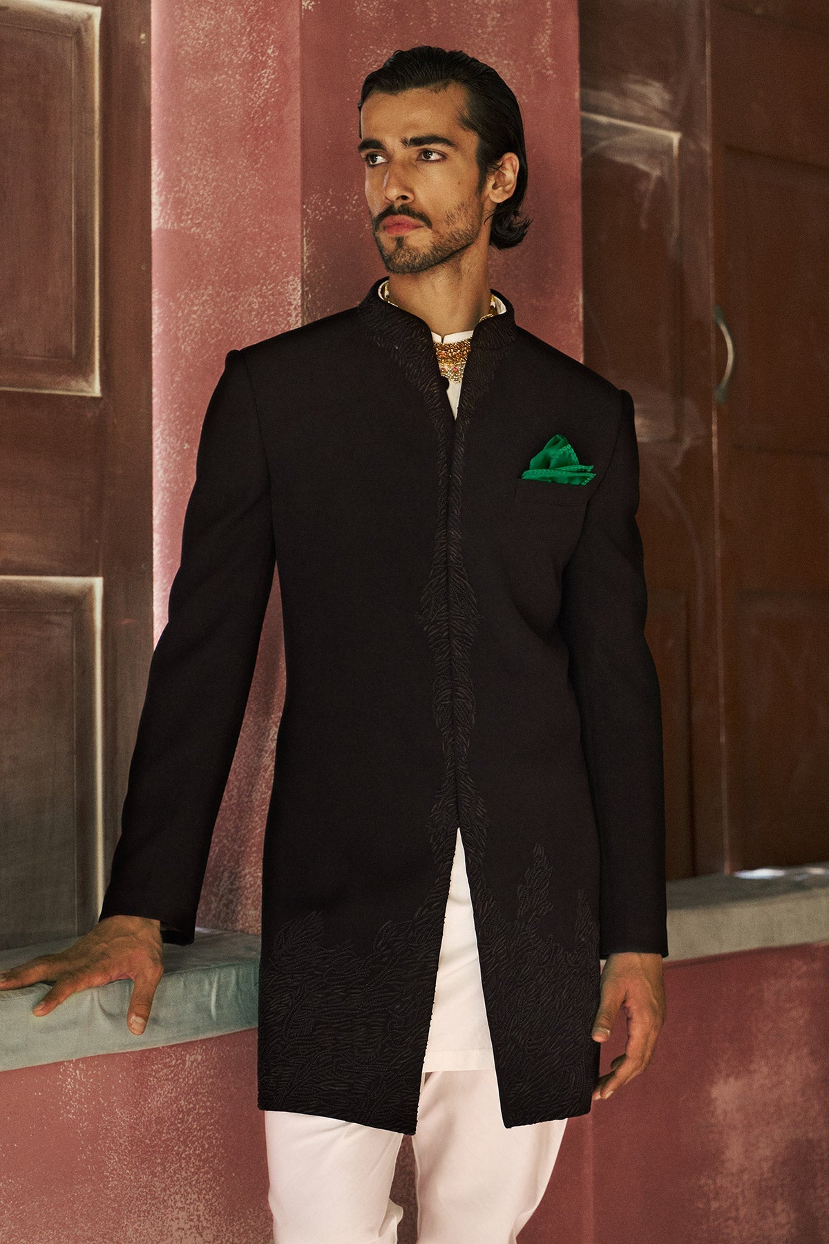 Neroir Nawabi  Achkan With Churidaar