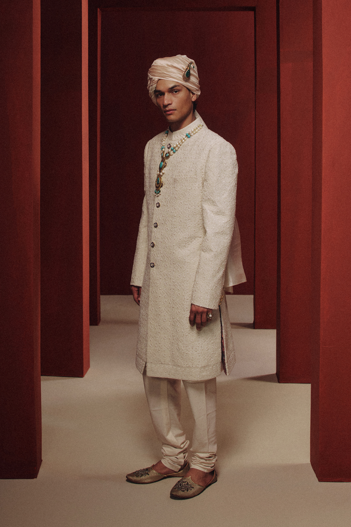 The Moonlit Pearl Sherwani