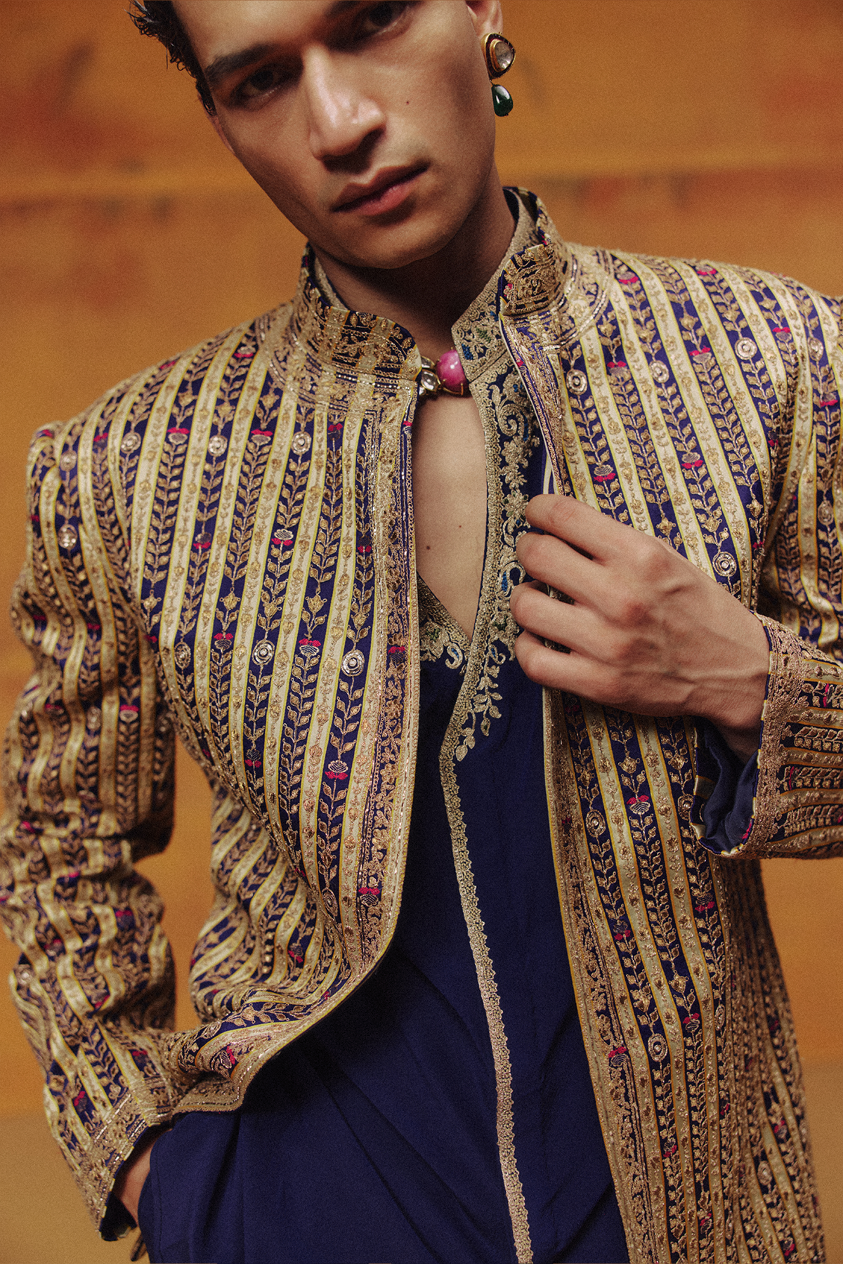 The Lunar Blue Open Jacket Set