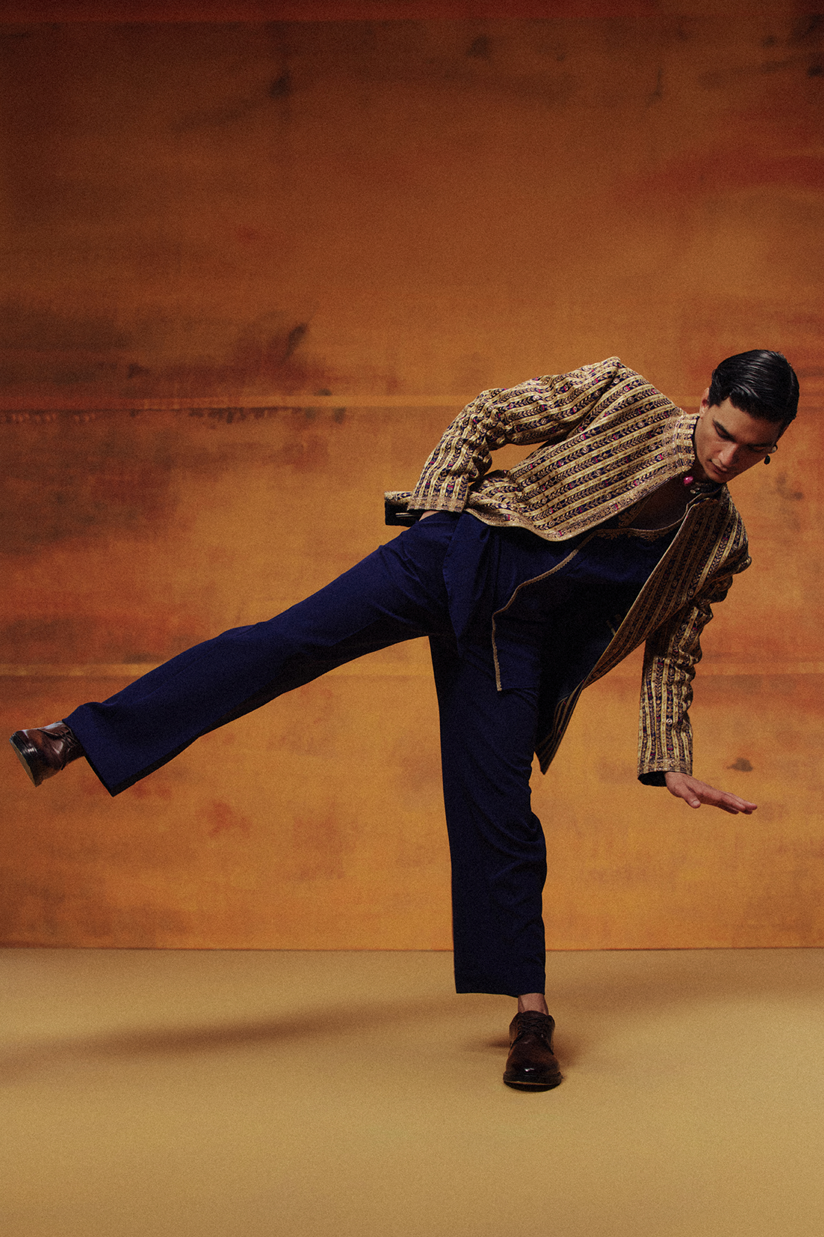 The Lunar Blue Open Jacket Set