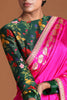 Hot Pink Moon Flower Saree - Ready to Ship